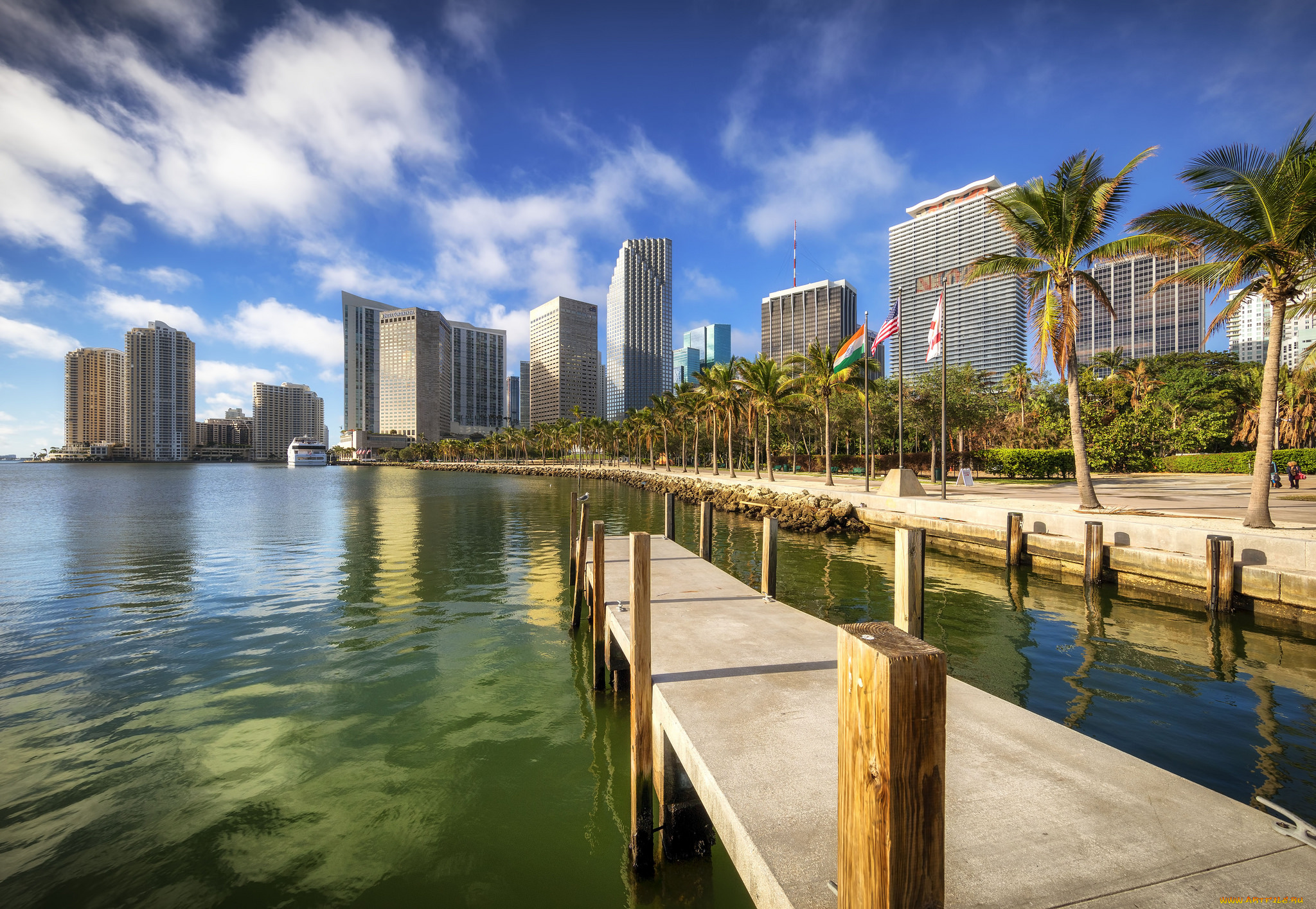 bayfront, park, города, майами, , сша, простор