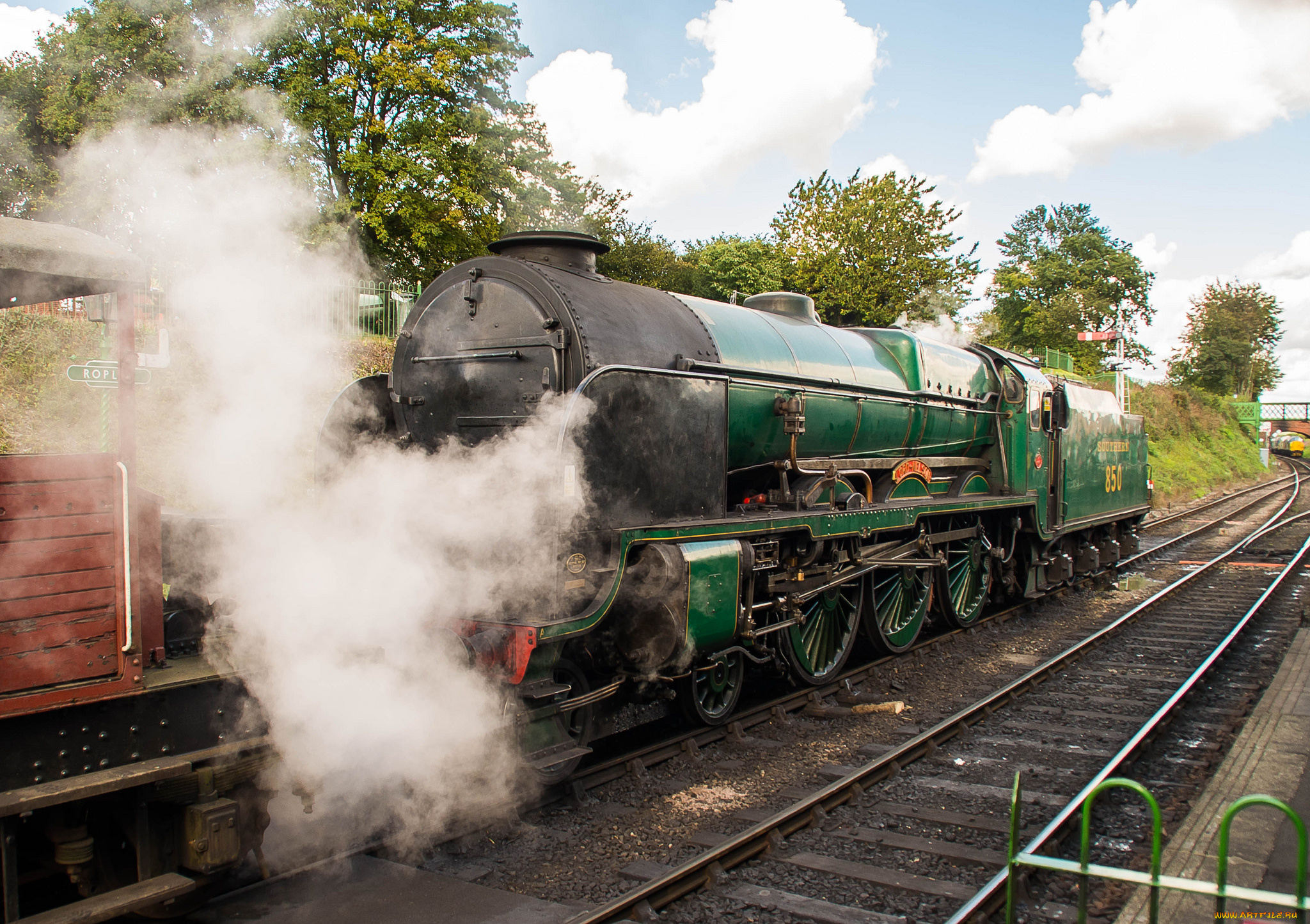 техника, паровозы, рельсы, паровоз