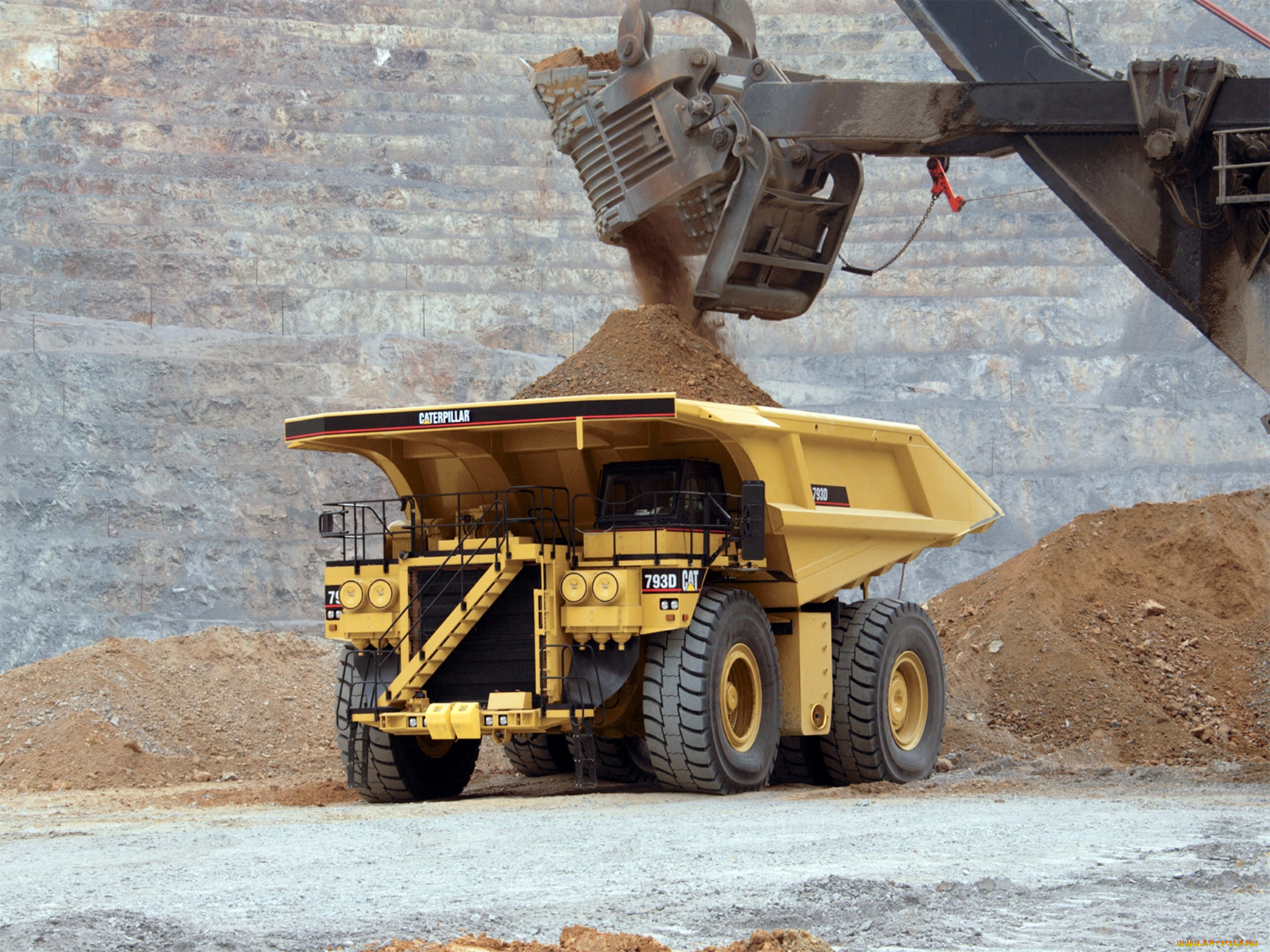 caterpillar, 793d, техника, строительная, техника, грузовик, авто