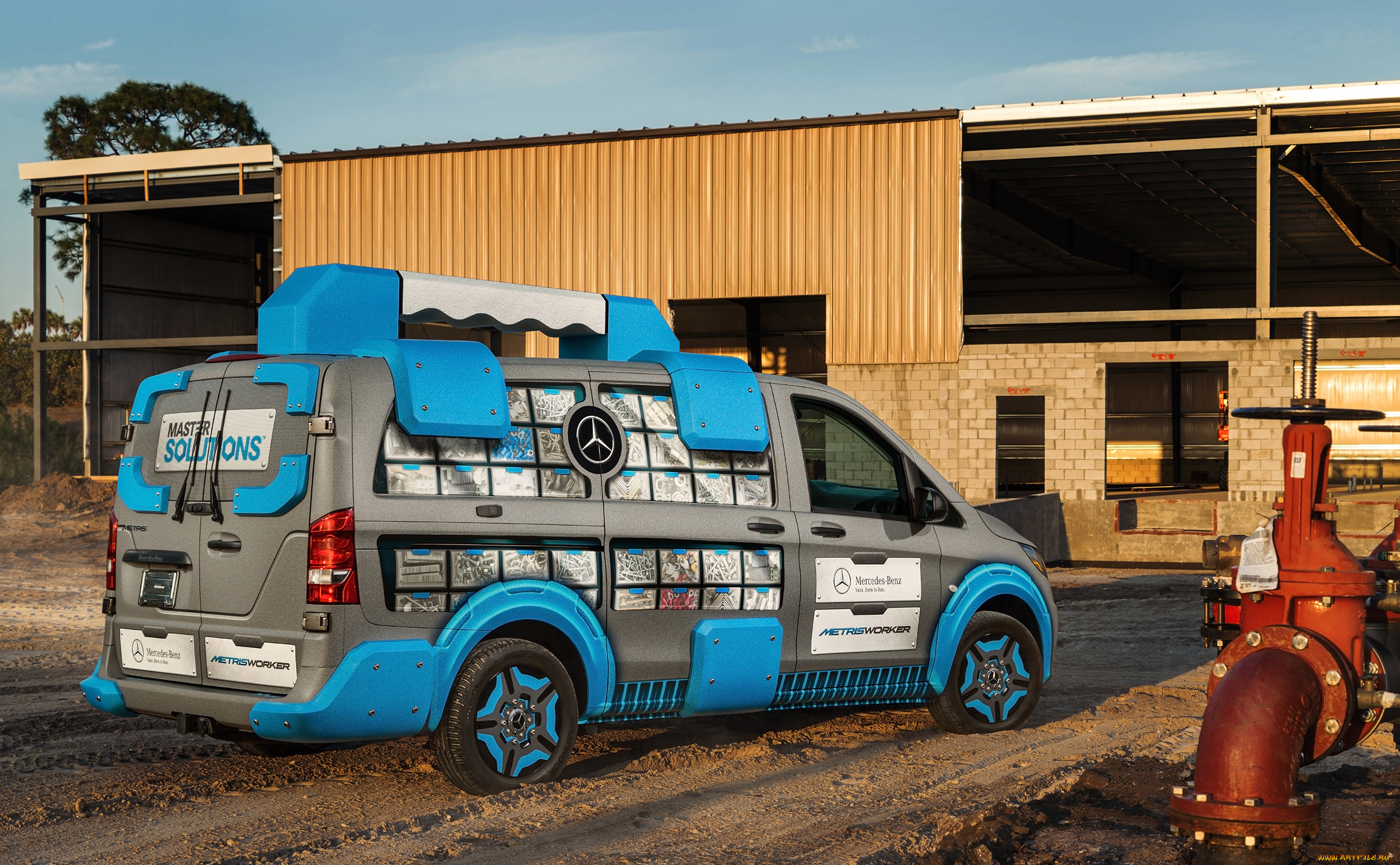mercedes-benz, metris, master, solutions, toolbox, concept, 2017, автомобили, mercedes-benz, solutions, master, metris, 2017, concept, toolbox