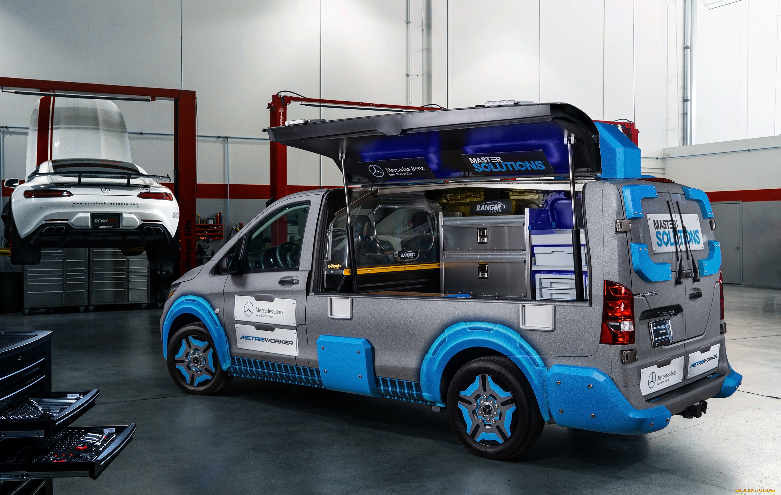 mercedes-benz, metris, master, solutions, toolbox, concept, 2017, автомобили, mercedes-benz, toolbox, solutions, master, metris, concept, 2017