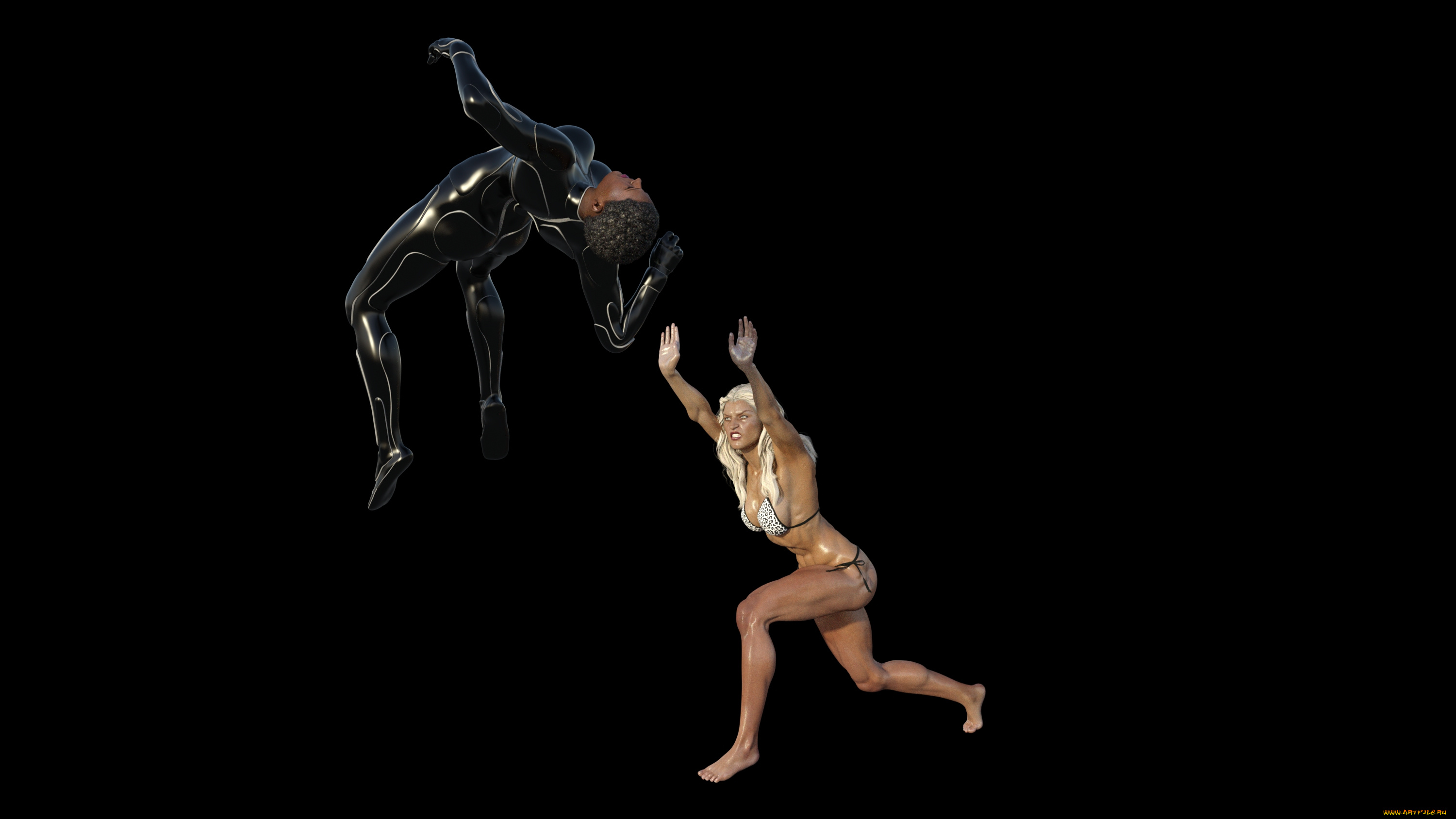 3д, графика, фантазия, , fantasy, фон, взгляд, девушки