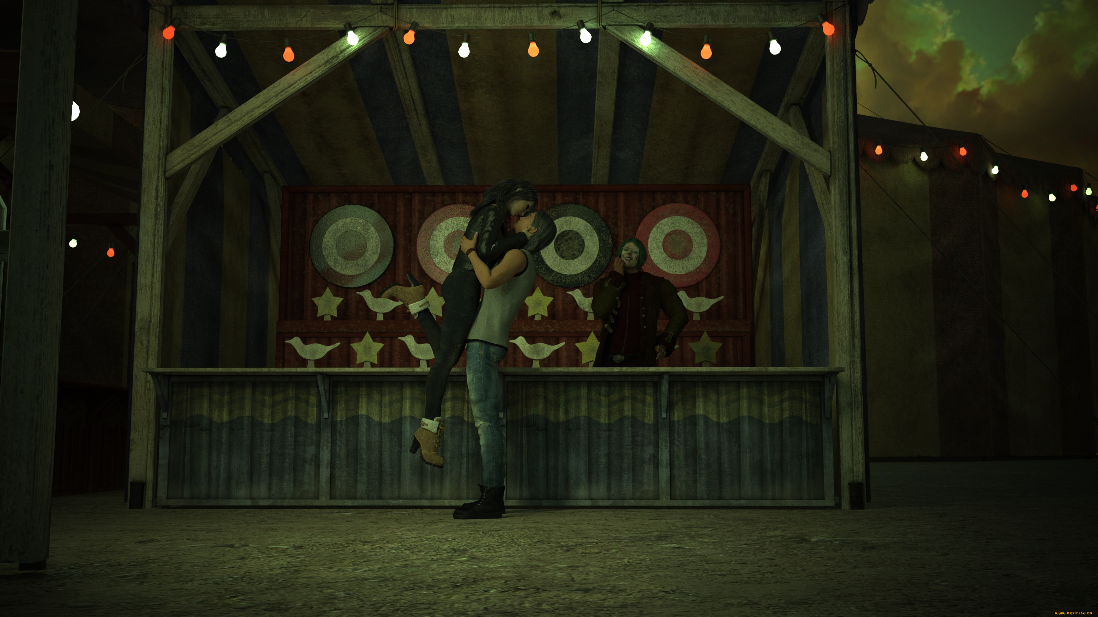 3д, графика, романтика, , romantics, девушка, фон, взгляд