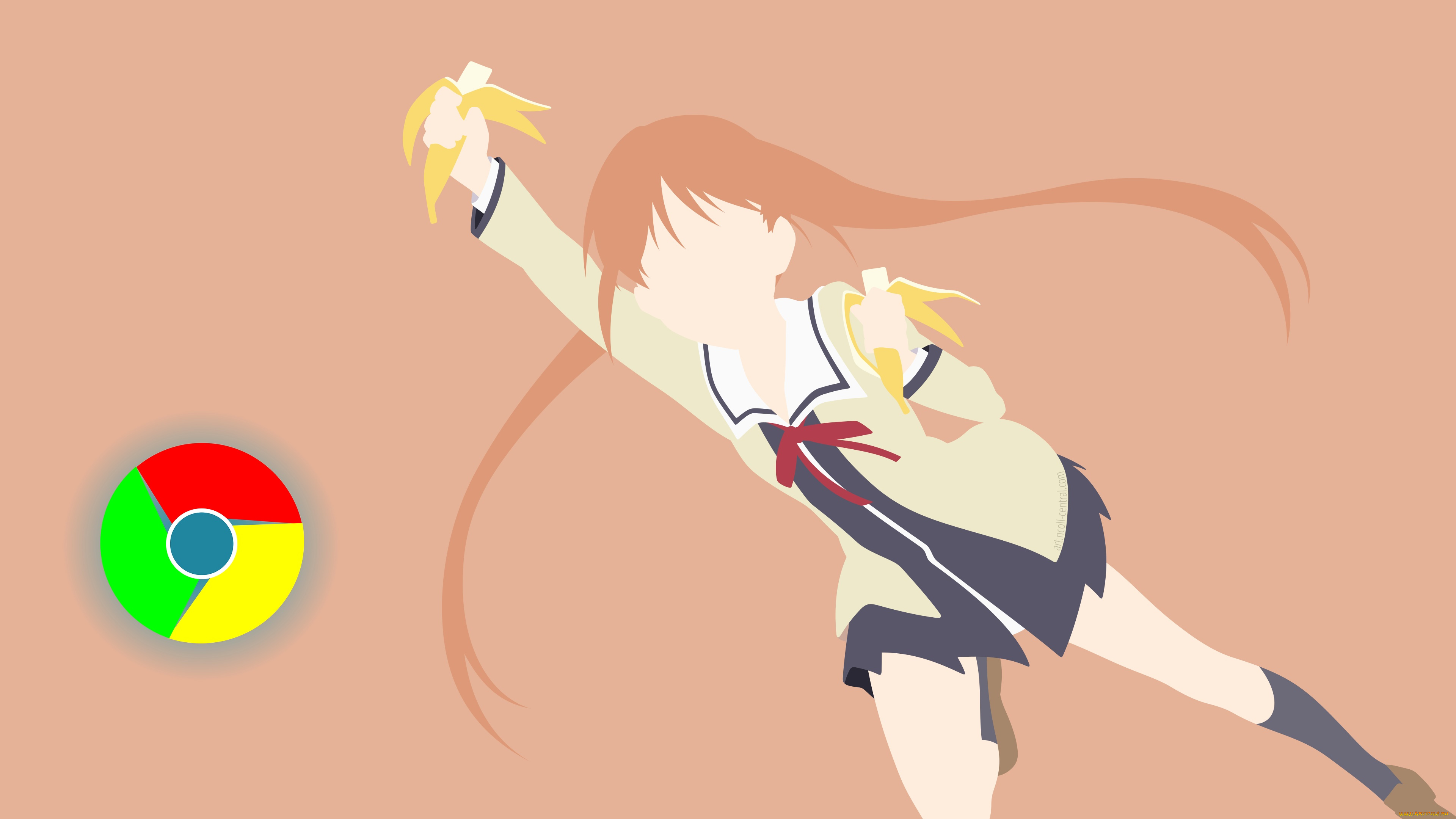 компьютеры, google, , google, chrome, взгляд, фон, логотип, девушка