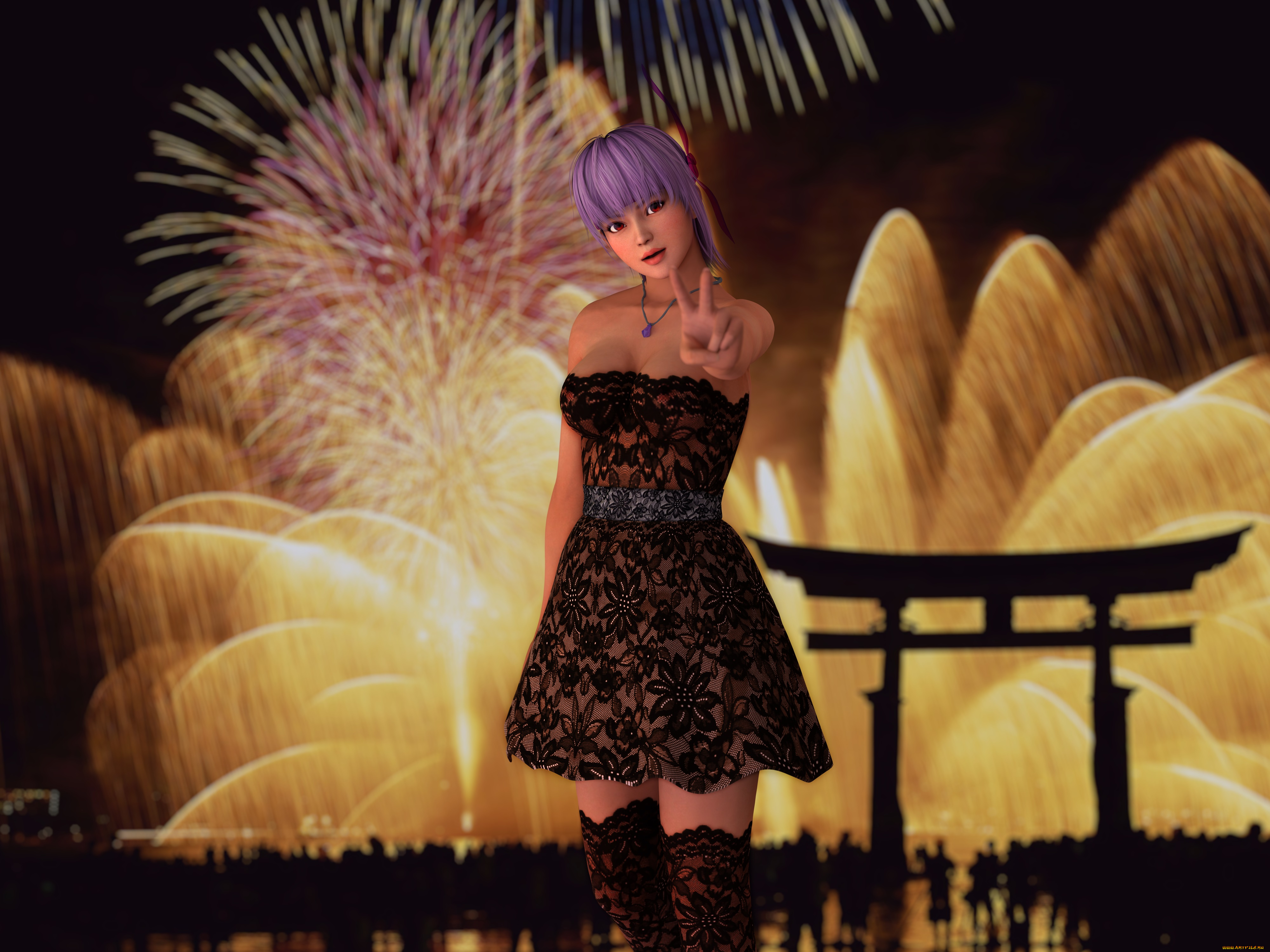 3д, графика, праздники, , holidays, фон, взгляд, девушка