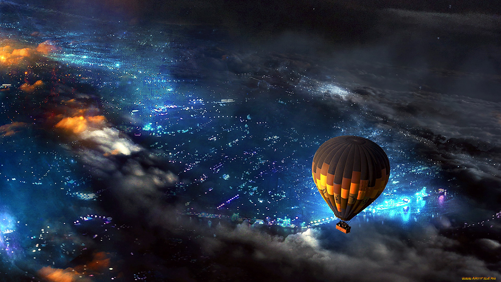 авиация, воздушные, шары, дирижабли, полет