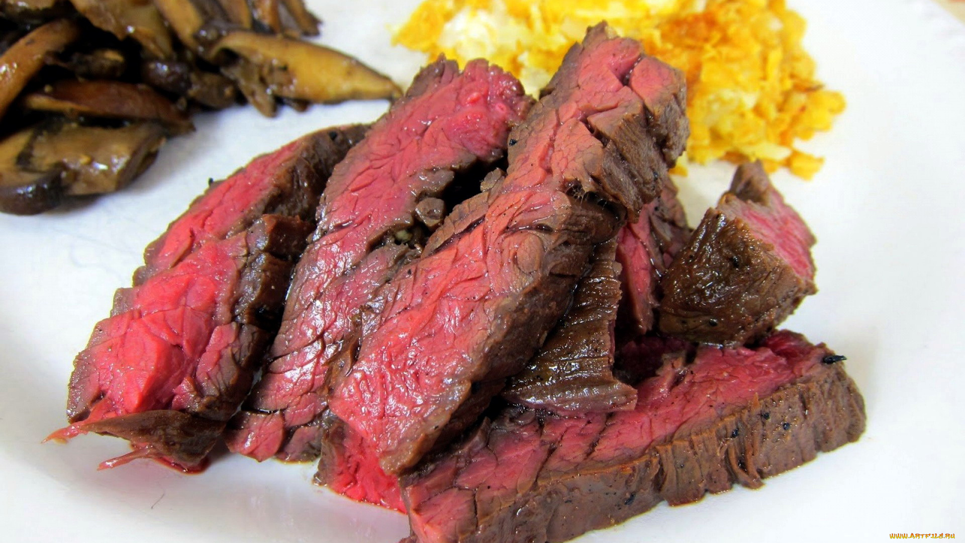 еда, мясные, блюда, мясо, стейк