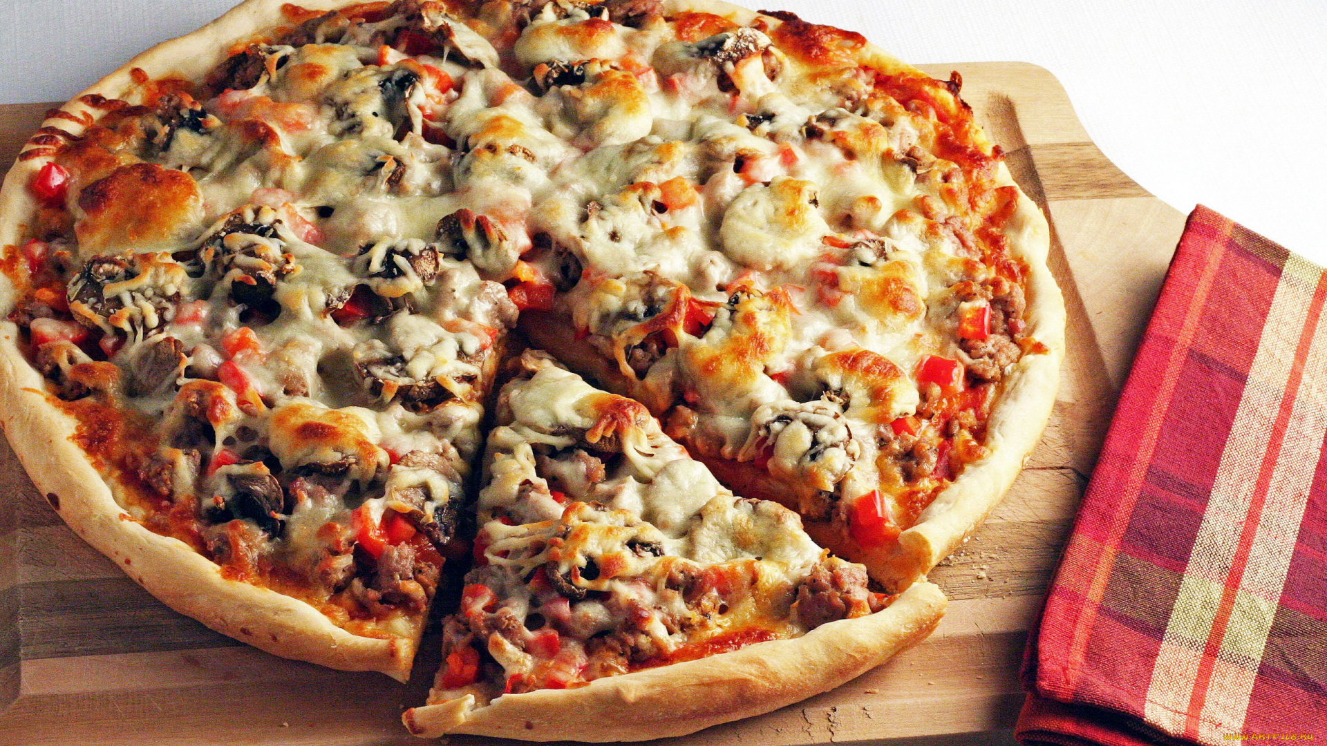 еда, пицца, сыр