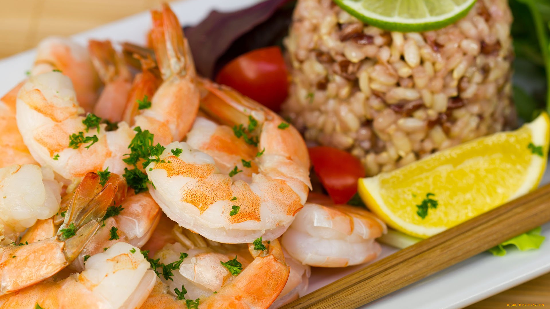 еда, рыбные, блюда, , с, морепродуктами, креветки