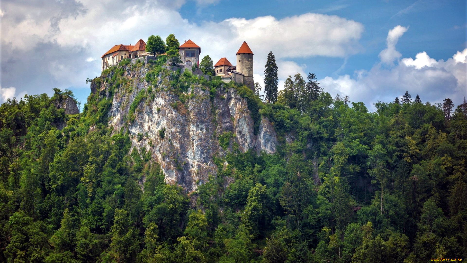 города, блед, , словения, slovenia, bled, castle