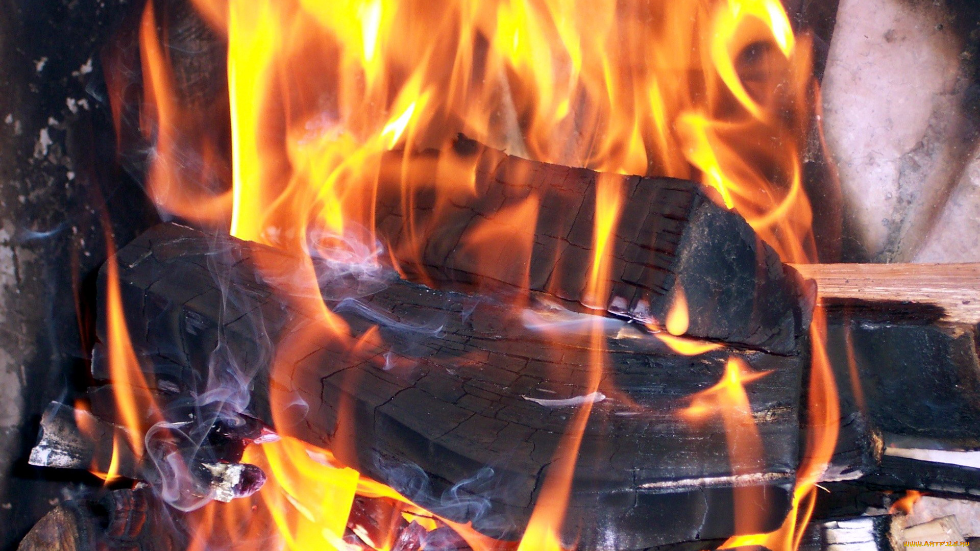 природа, огонь, пламя, дрова