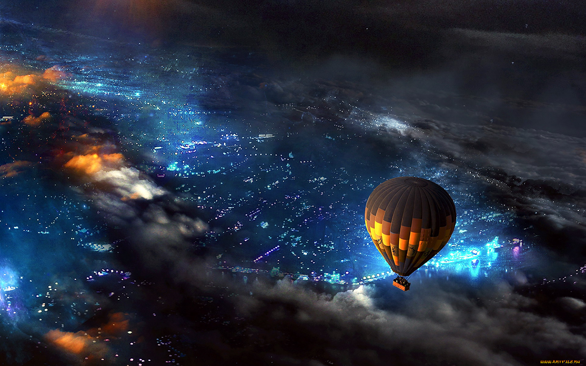 авиация, воздушные, шары, дирижабли, полет