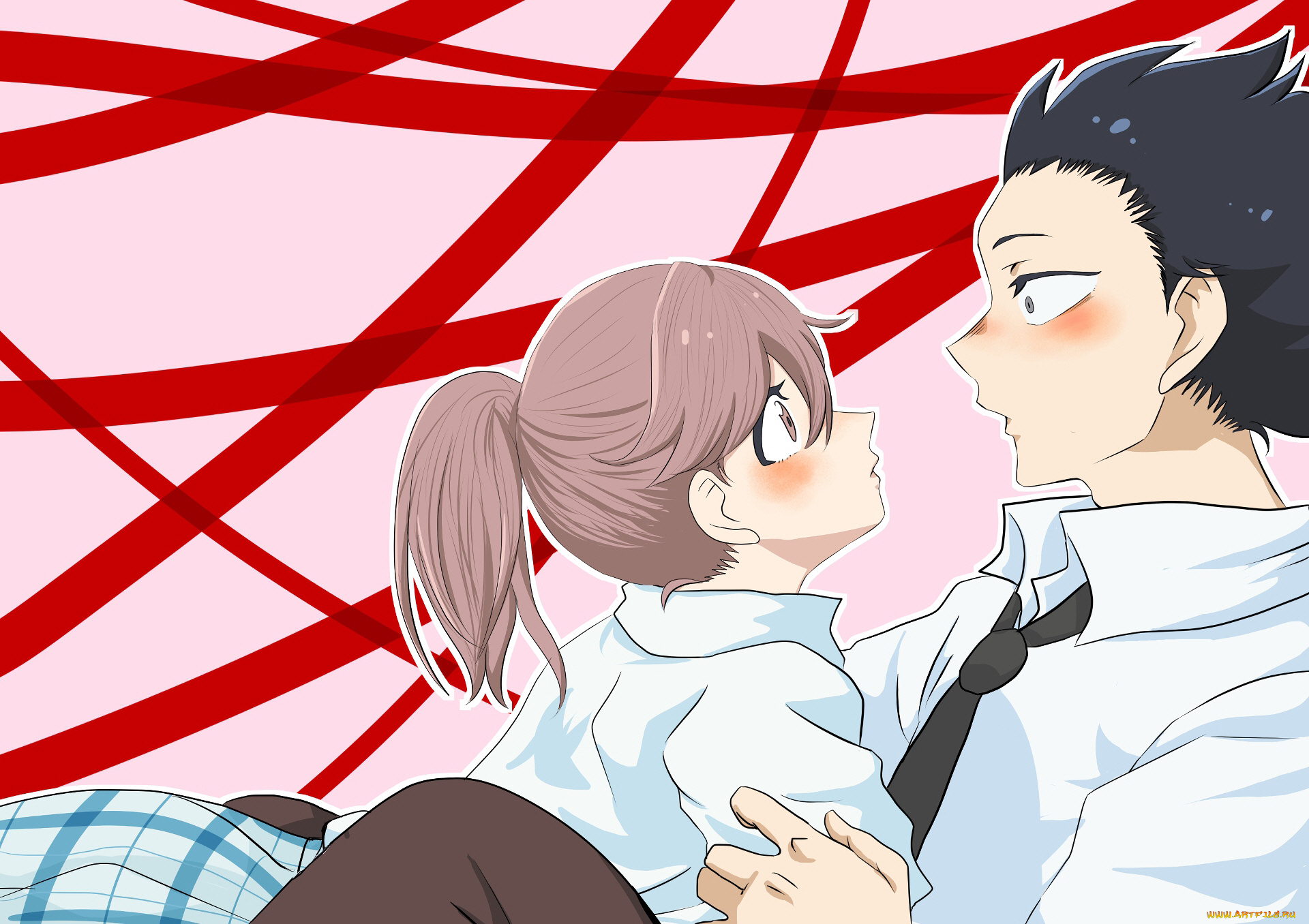 аниме, koe, no, katachi, форма, голоса