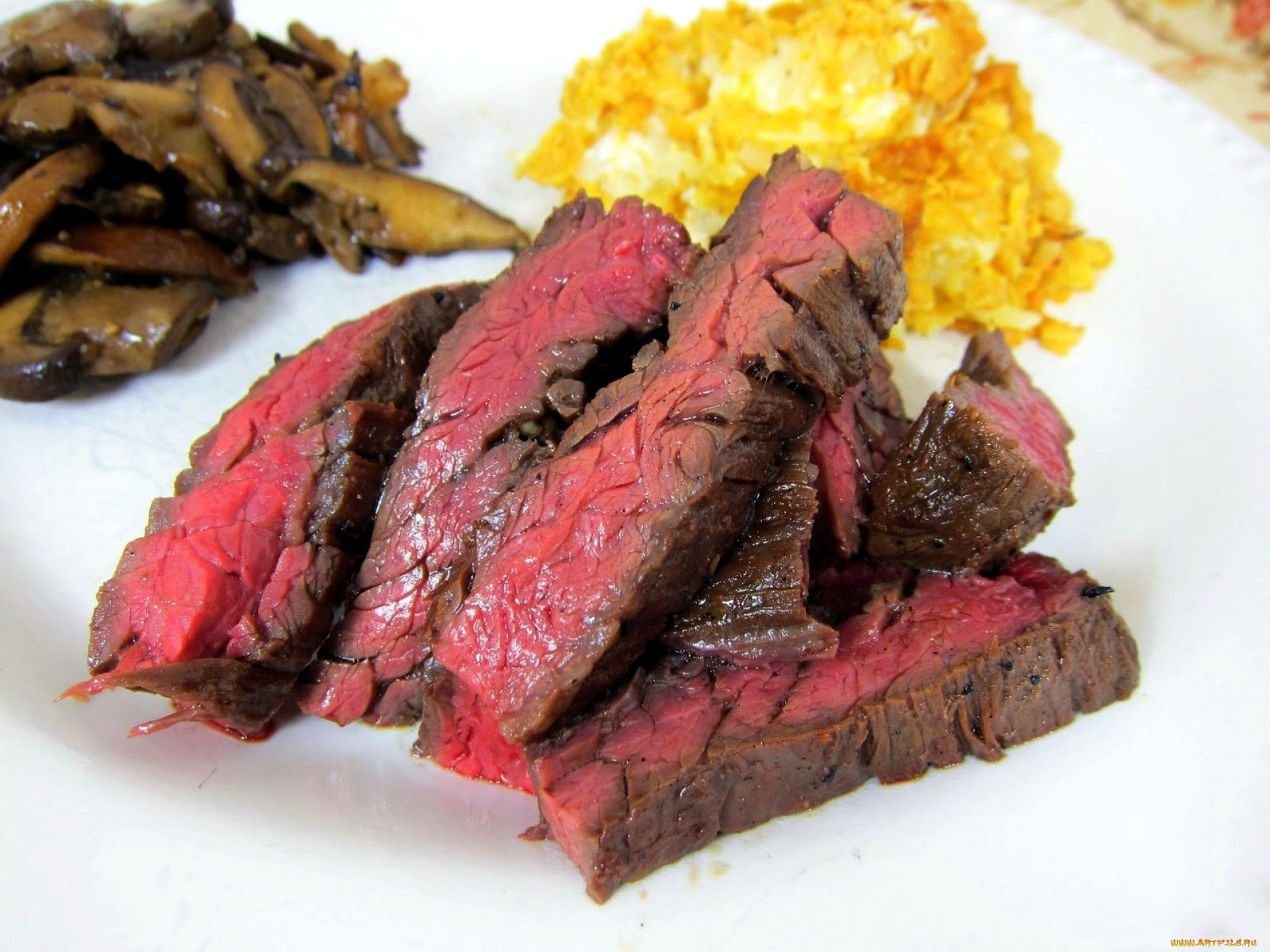 еда, мясные, блюда, мясо, стейк