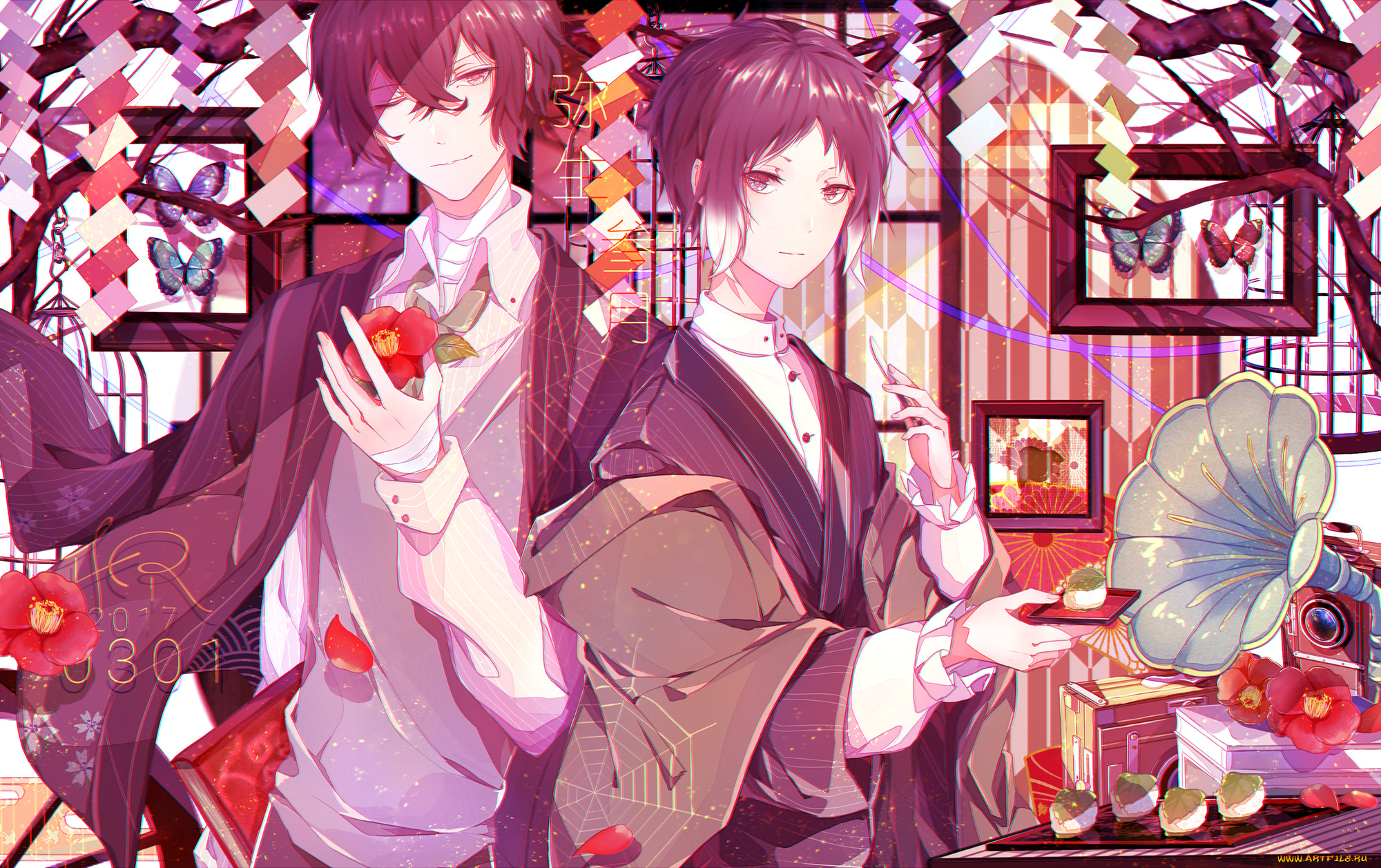 аниме, bungou, stray, dogs, бродячие, псы, литературные, гении