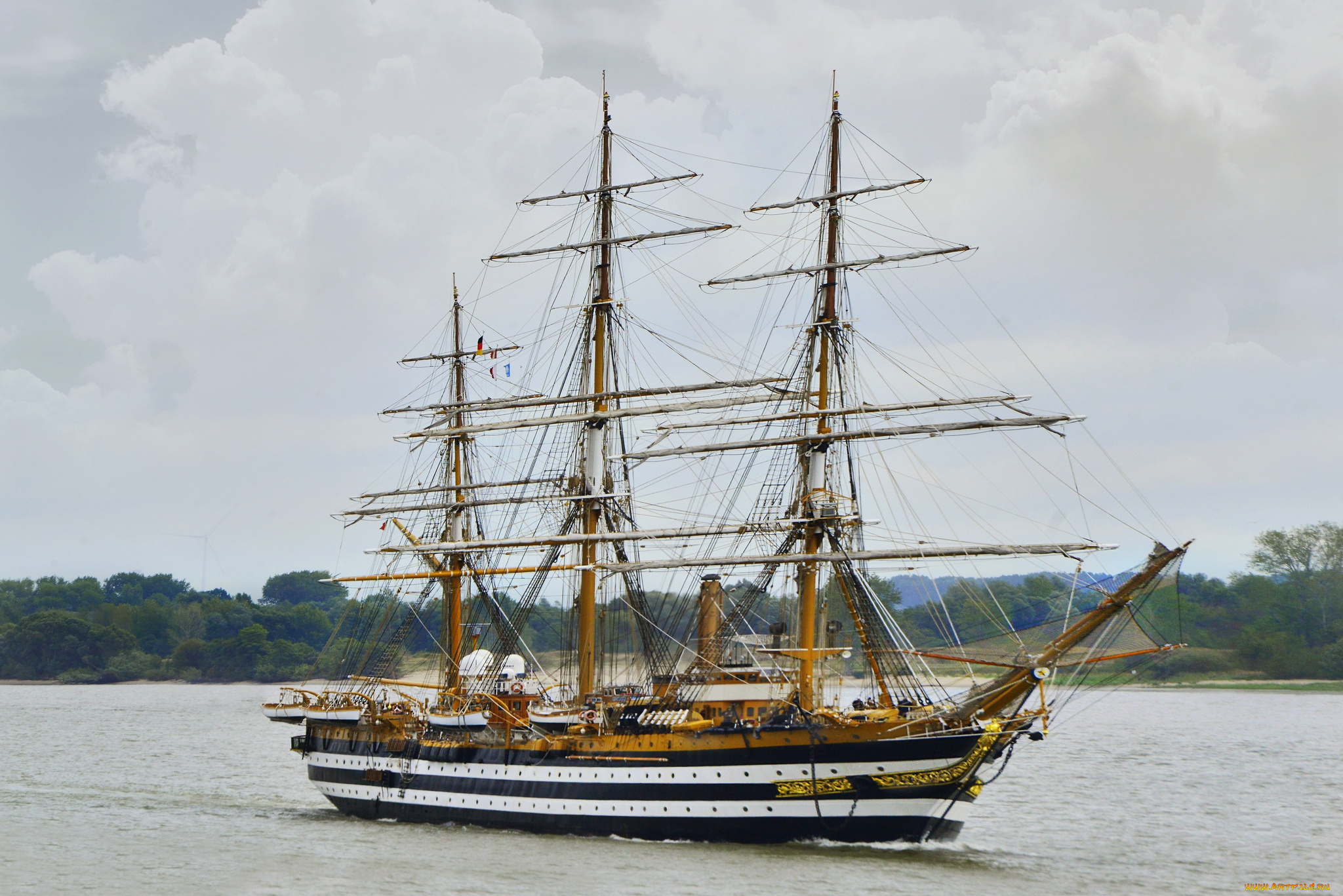 корабли, парусники, мачты, паруса