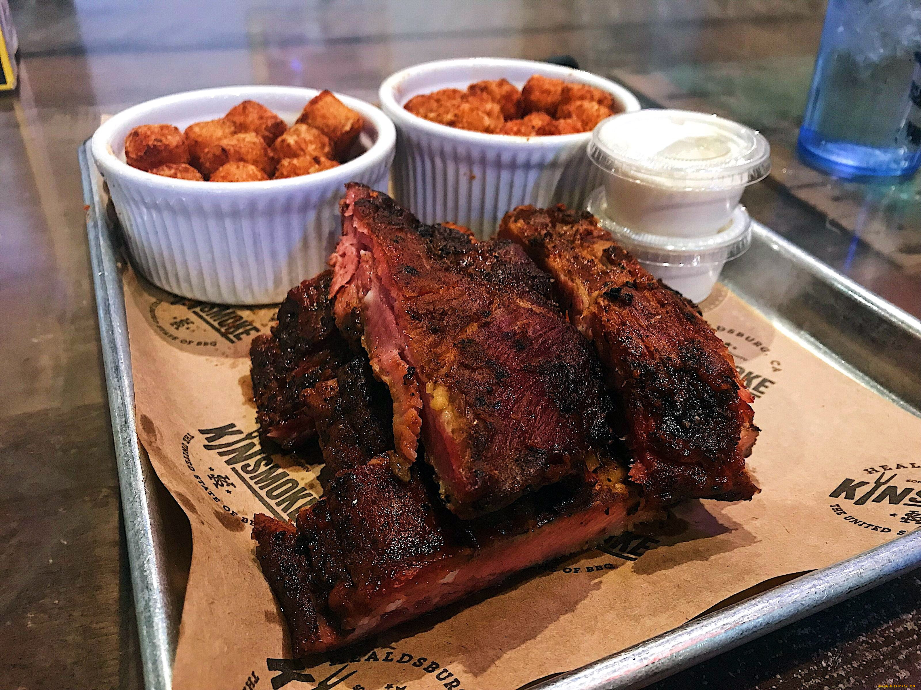 еда, мясные, блюда, ребрышки