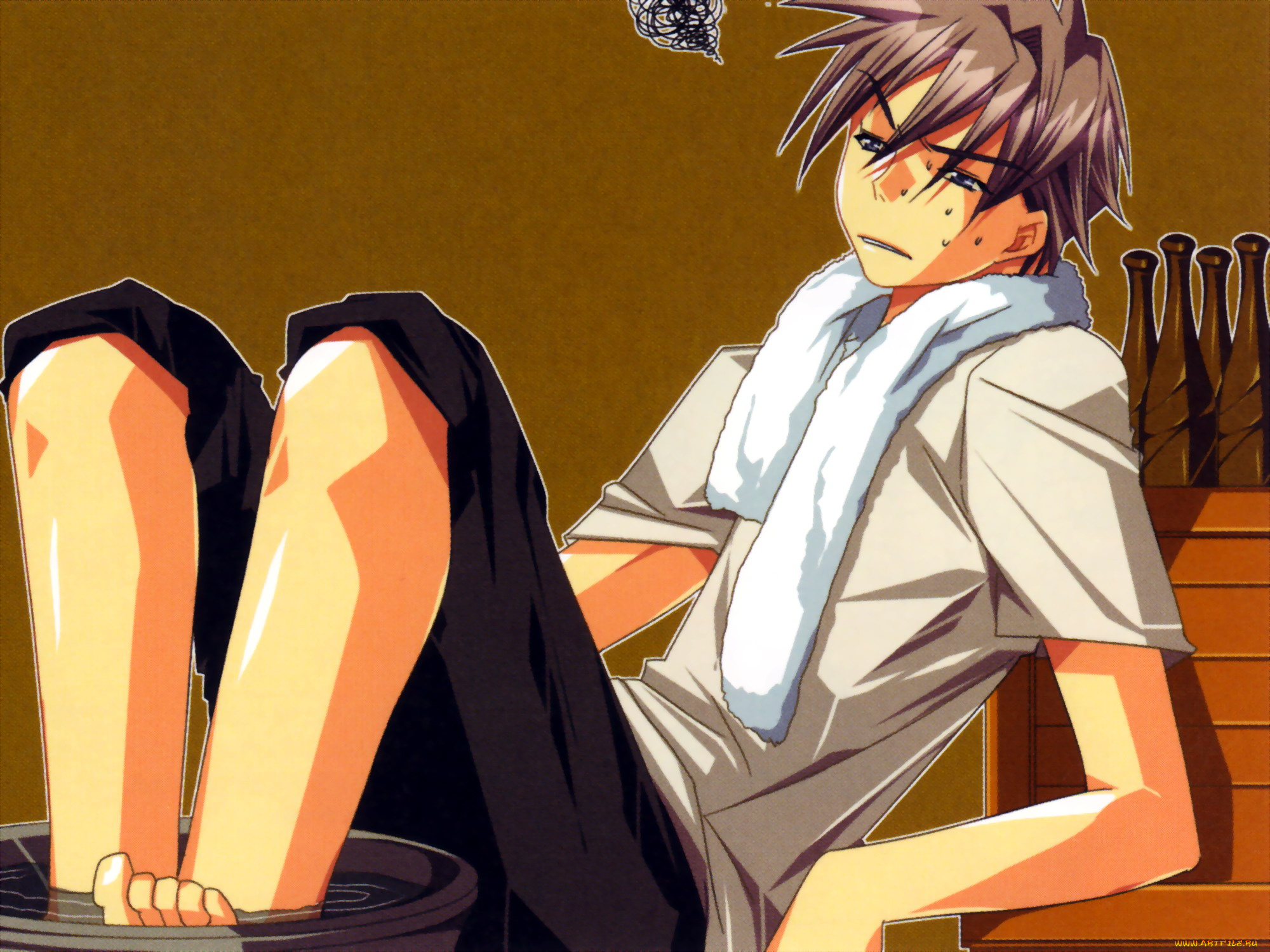 видео, игры, absolute, obedience, тазик, дирк, валь, полотенце, вода