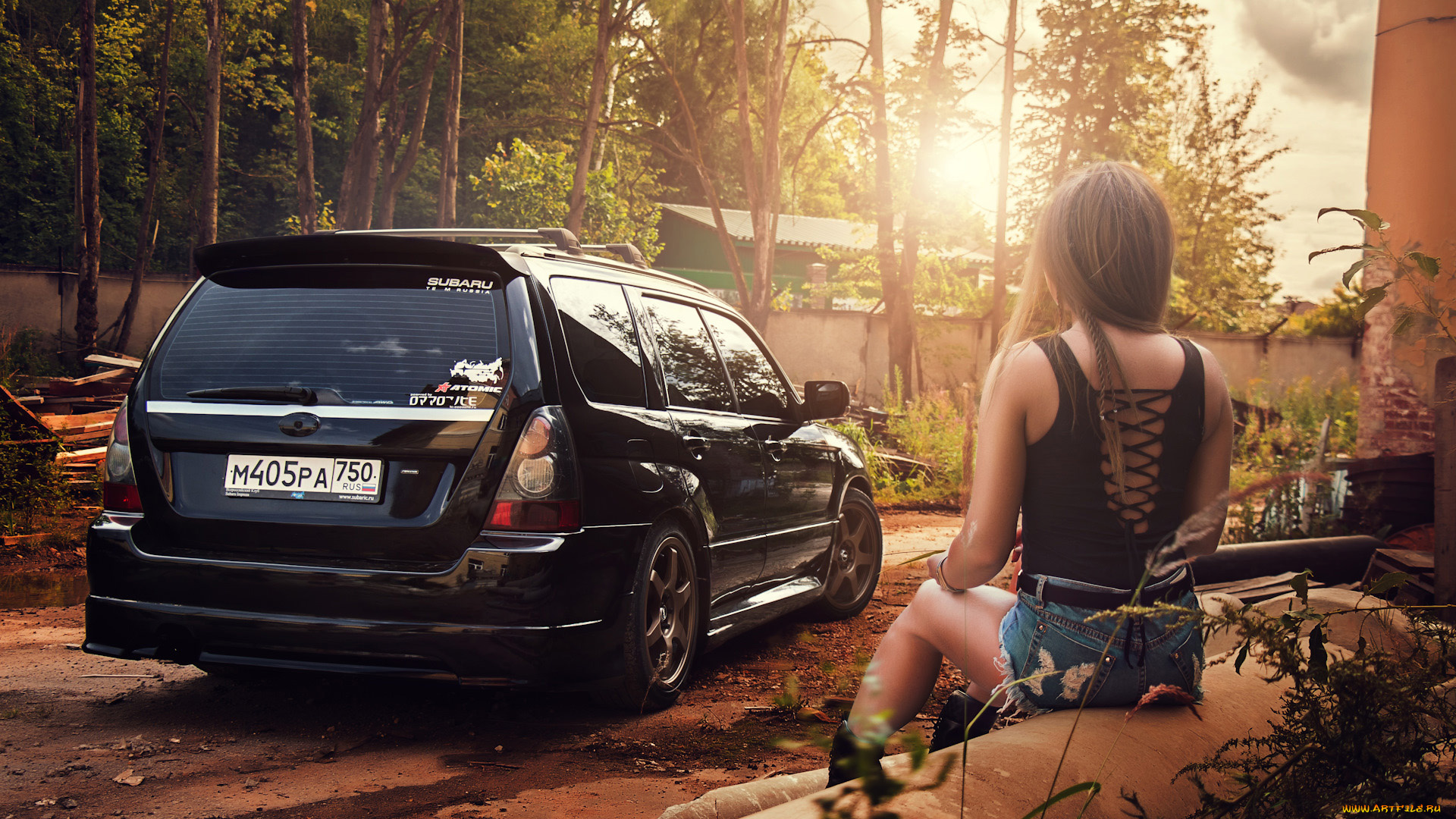 автомобили, -авто, с, девушками, красивая, девушка, subaru