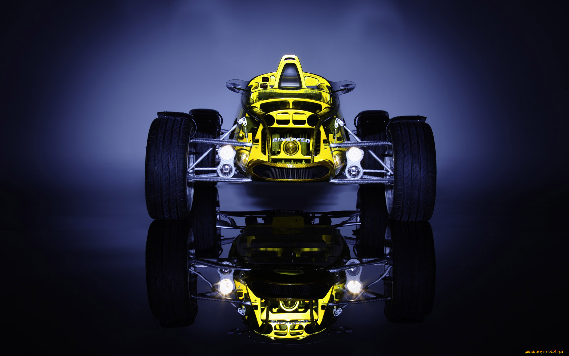 автомобили, rinspeed, желтый, концепт