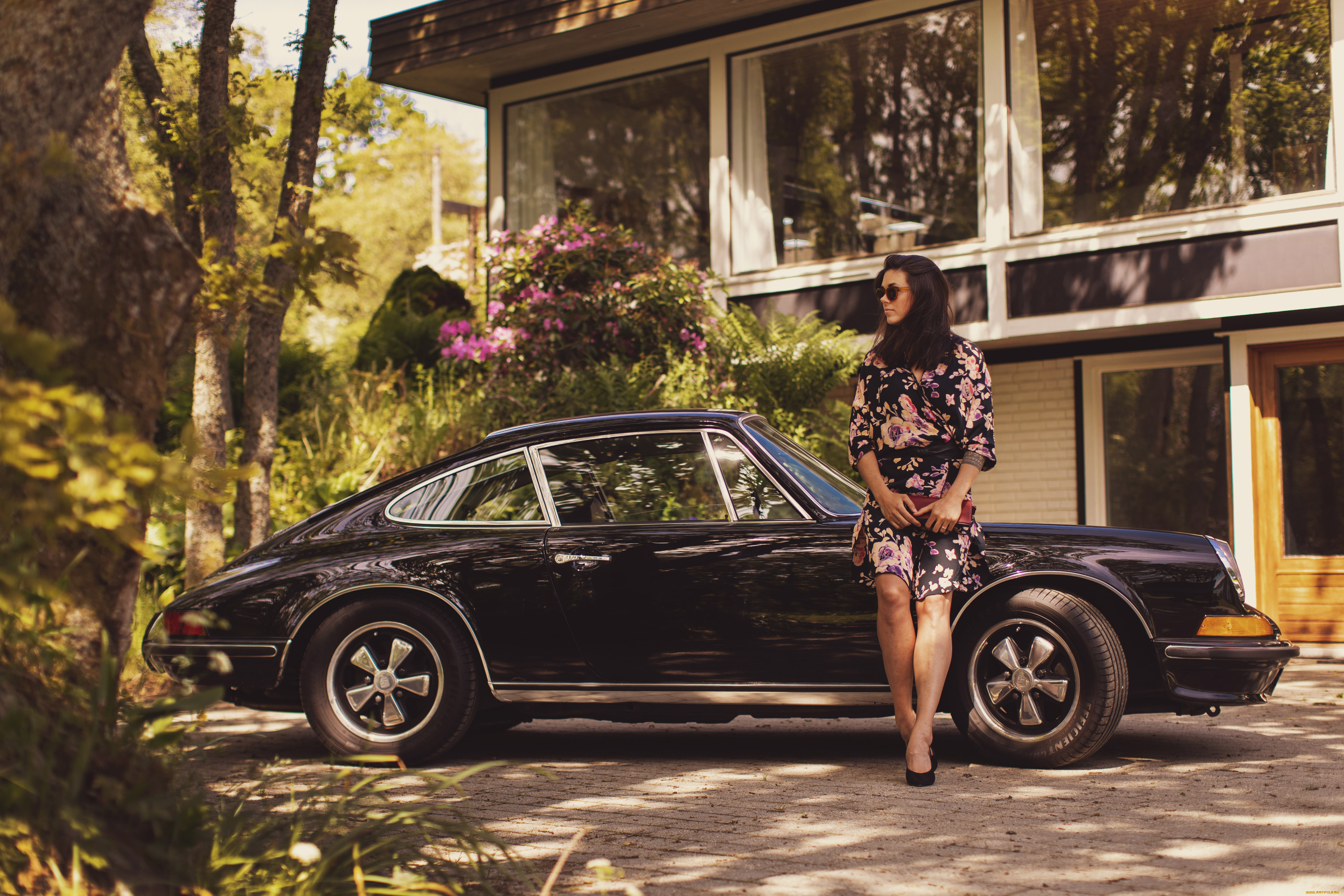 автомобили, -авто, с, девушками, porsche