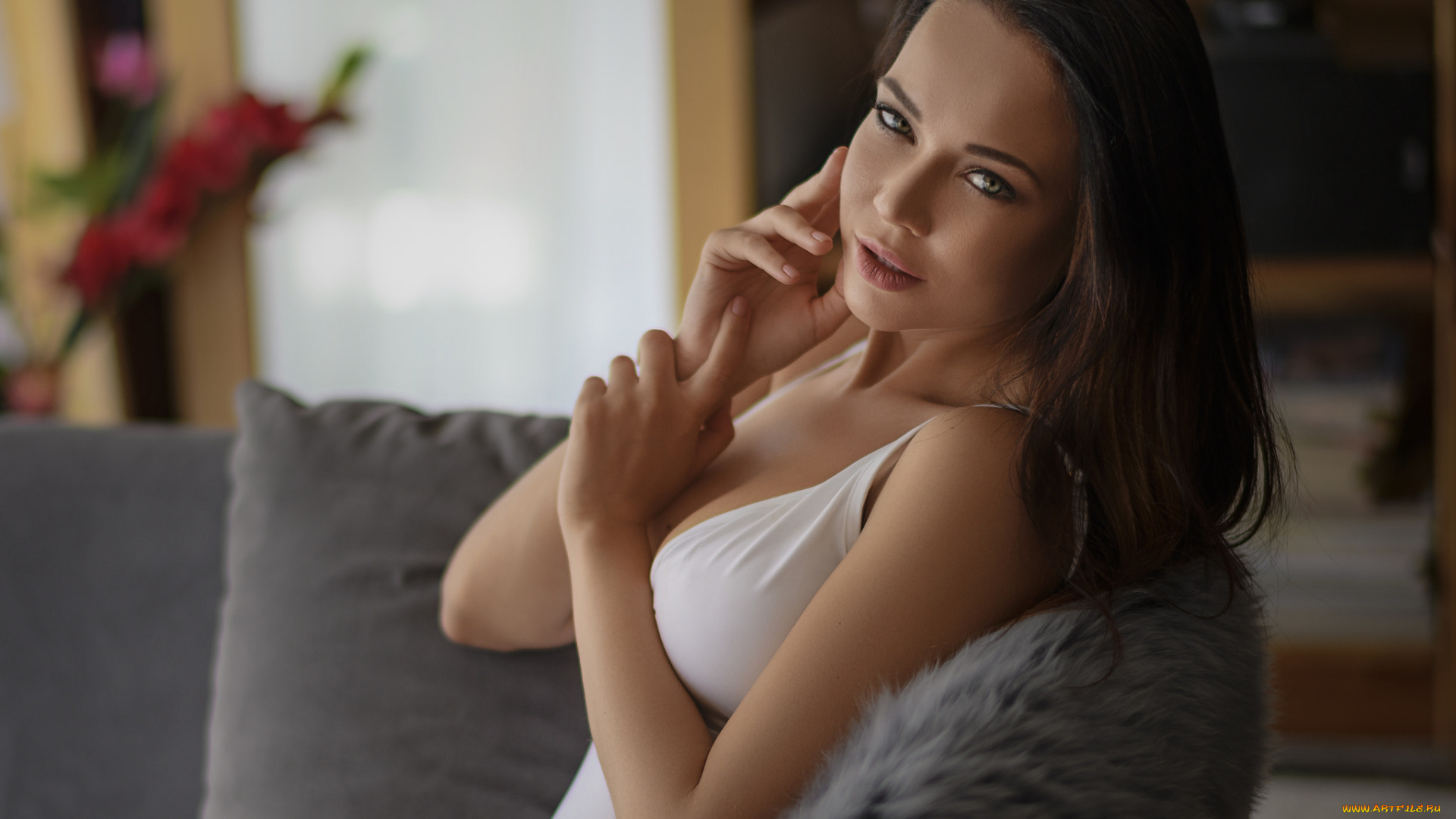 девушки, ангелина, петрова, женщины, ангелина, петрова, портрет, лицо, белое, боди, джинсы