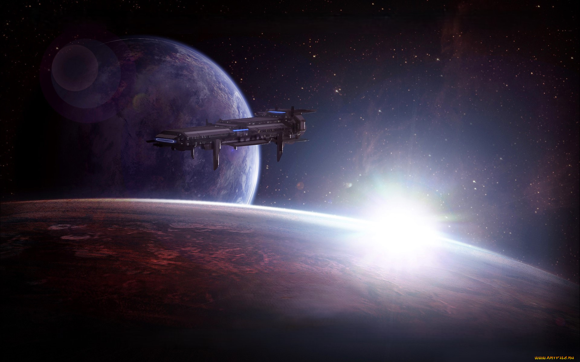 видео, игры, star, wars, , the, old, republic, космический, корабль, полет, планеты, космос