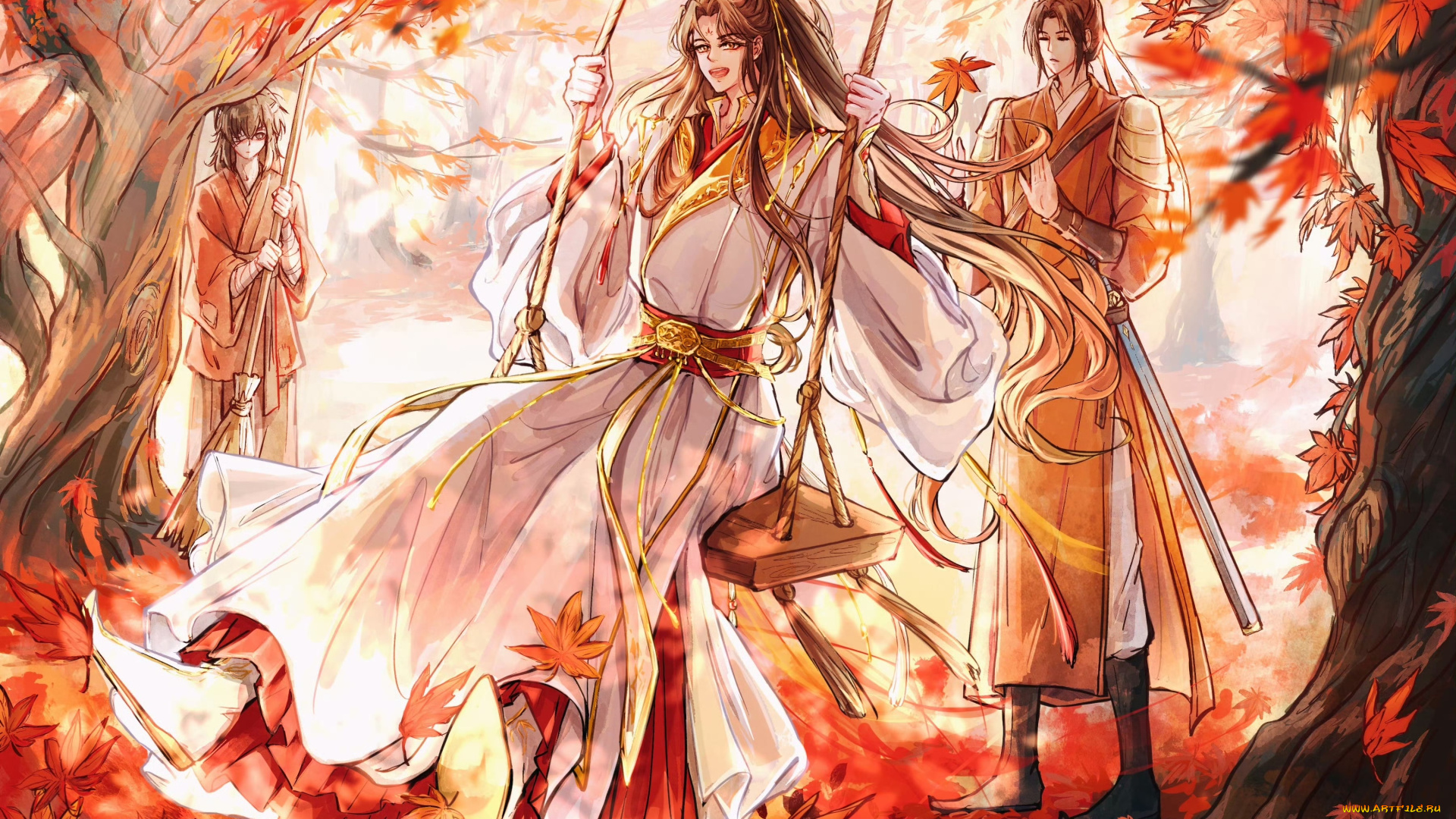 аниме, tian, guan, ci, fu, хуа, чэн, се, лянь