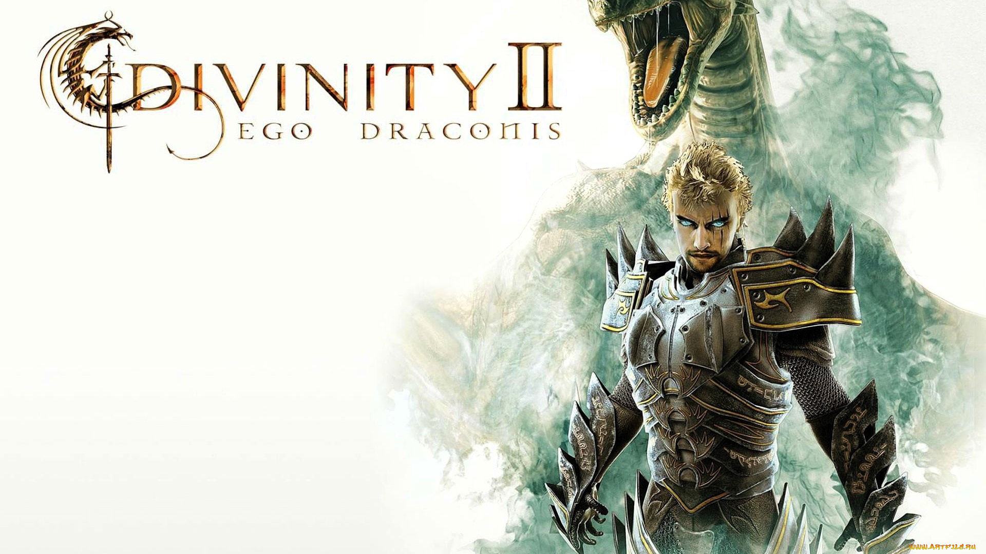 видео, игры, divinity, 2, , ego, draconis, мужчина, рыцарь, блондин, латы, доспехи, дракон