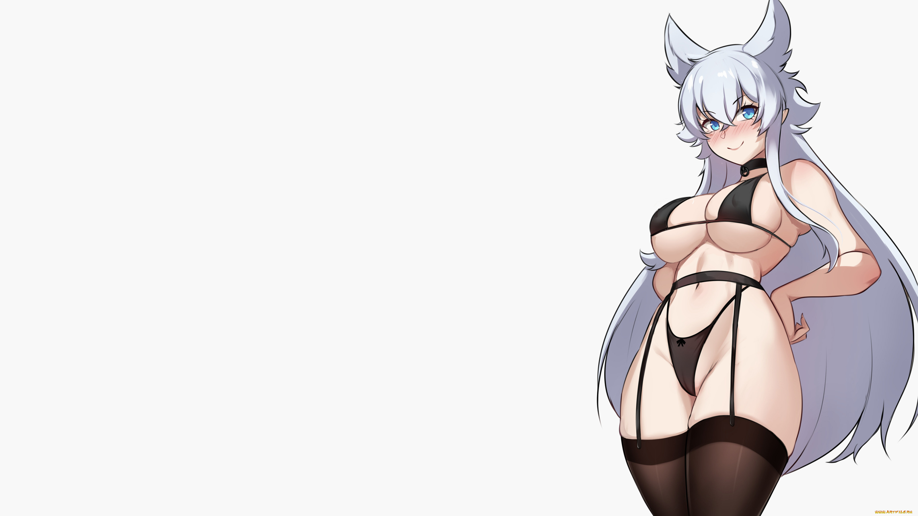 аниме, животные, , существа, красивая, девушка