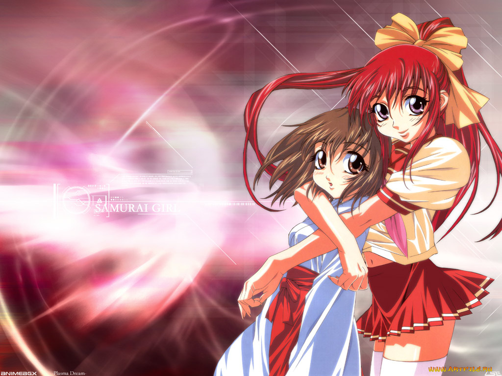 аниме, samurai, girl