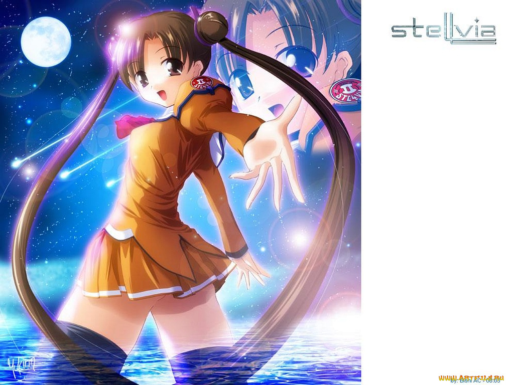 аниме, stellvia, of, the, universe