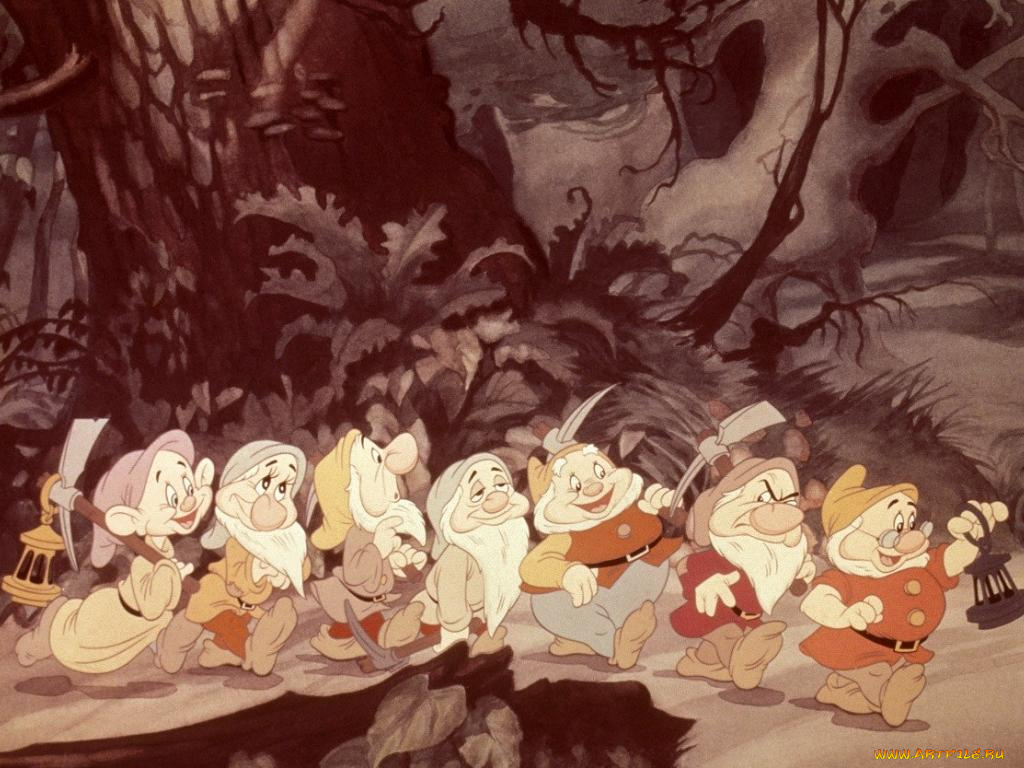 мультфильмы, snow, white, and, the, seven, dwarfs