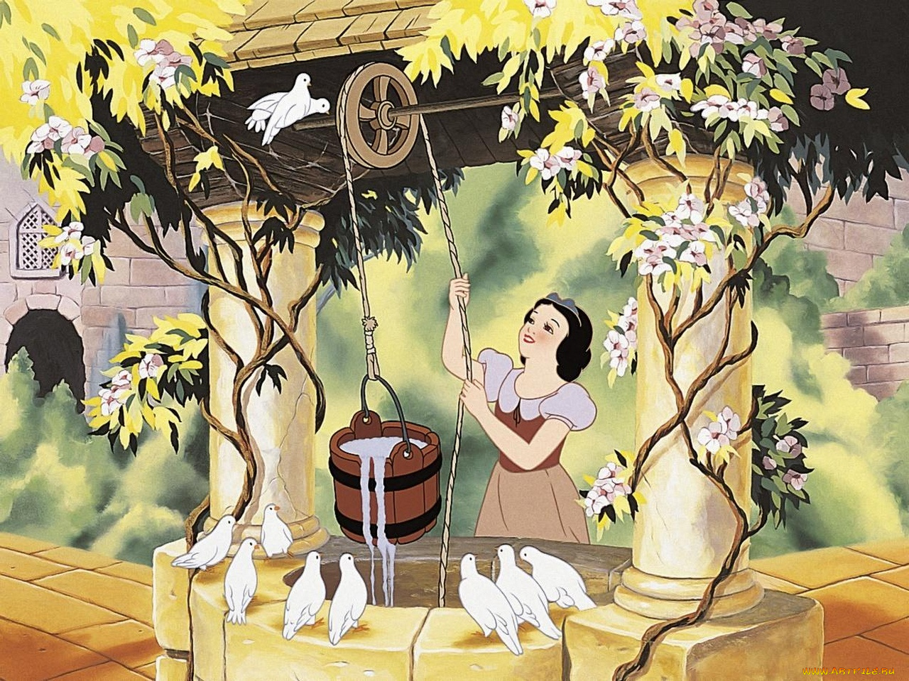 мультфильмы, snow, white, and, the, seven, dwarfs