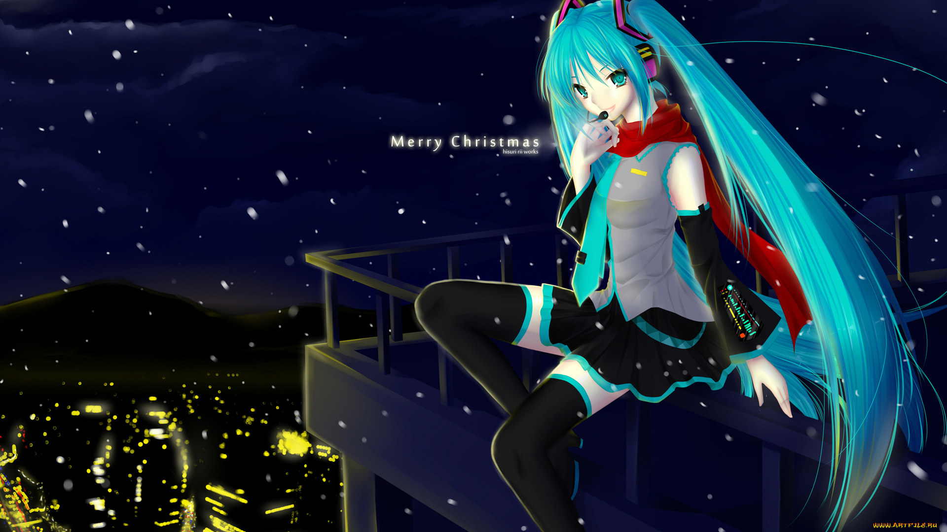 аниме, vocaloid, miku, hatsune