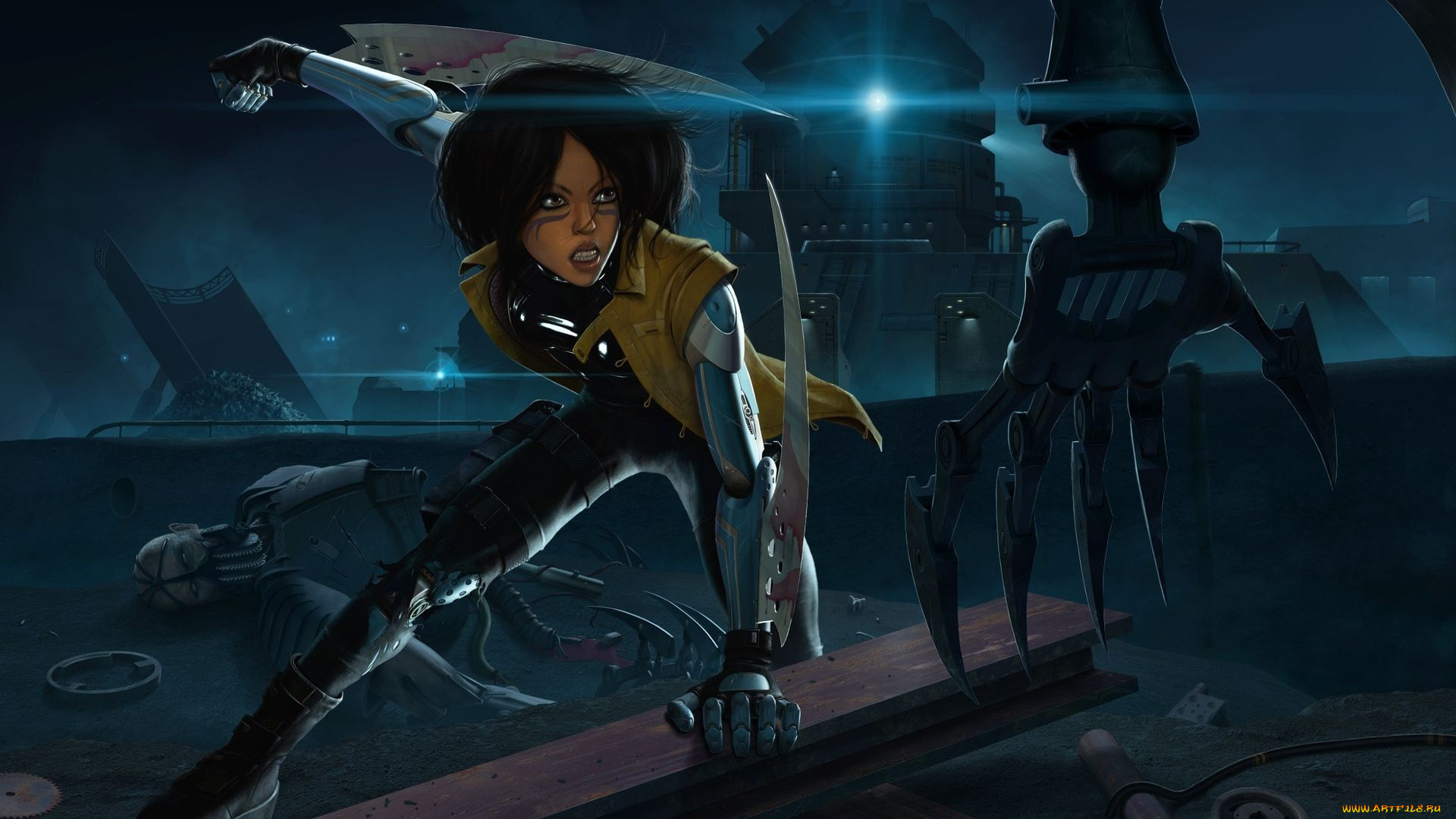 battle, angel, alita, аниме, gunnm, gally