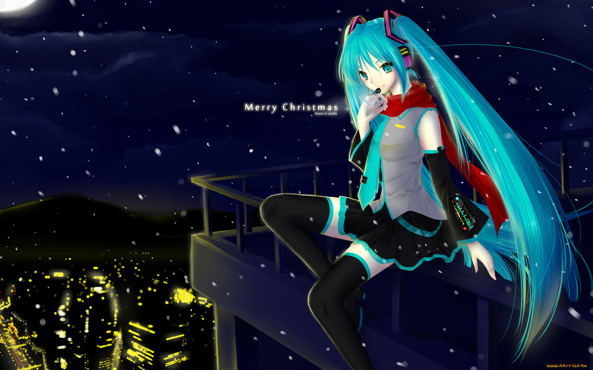 аниме, vocaloid, miku, hatsune