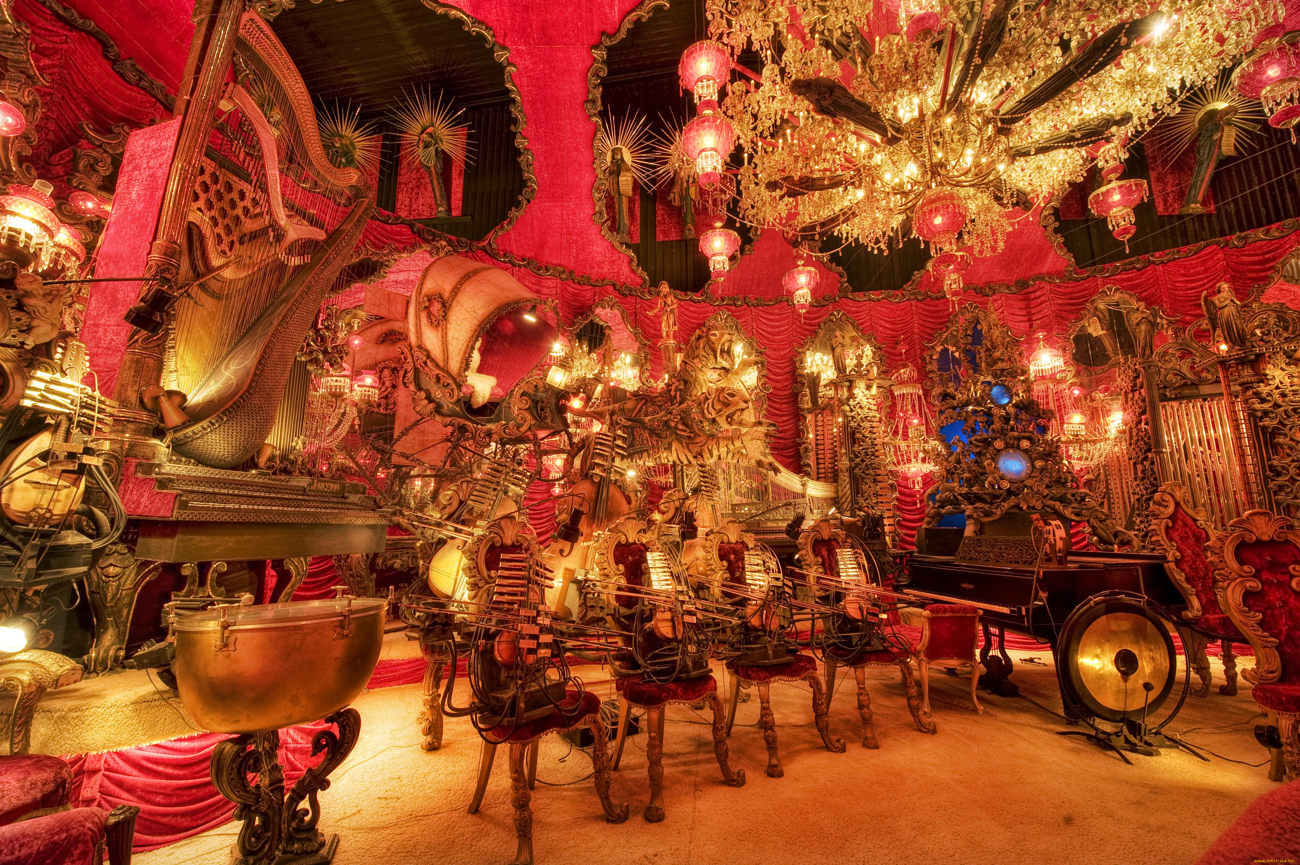 музыка, музыкальные, инструменты, арфа