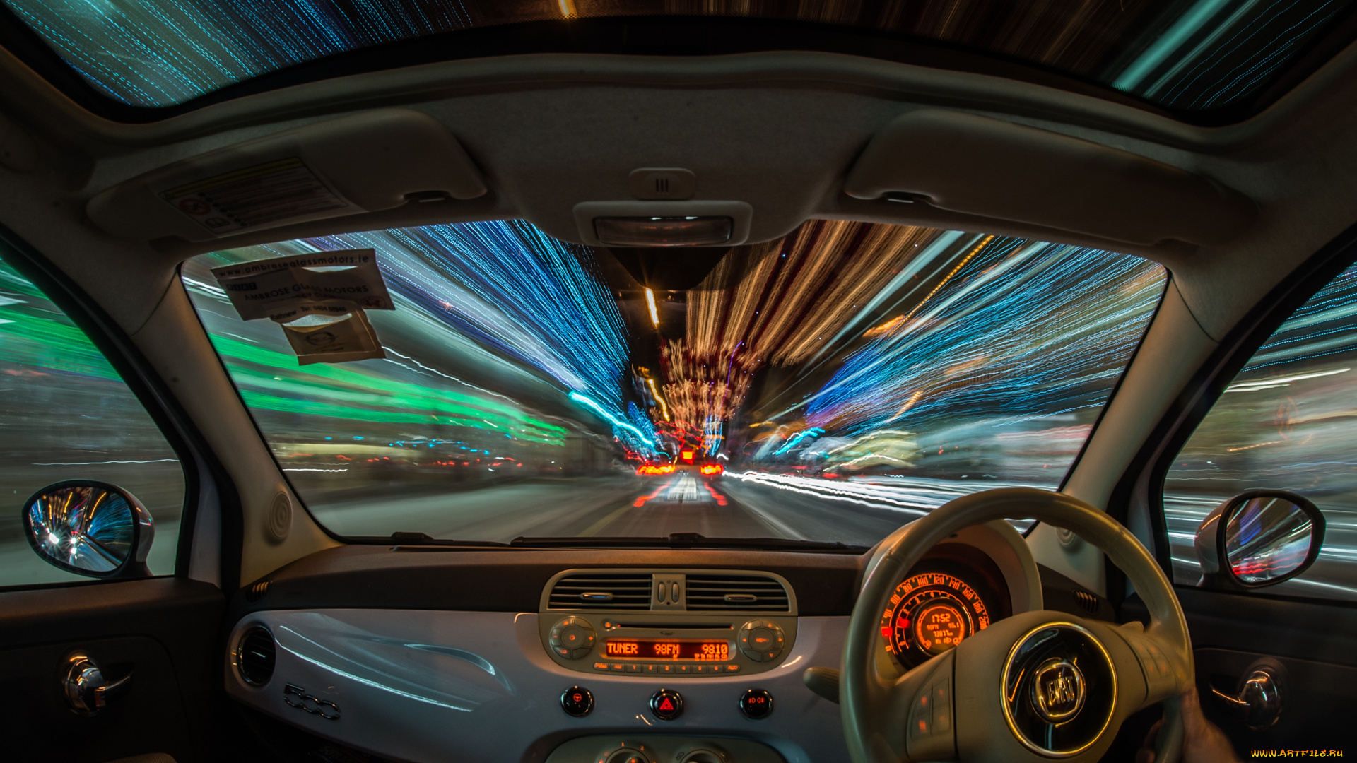 автомобили, спидометры, торпедо, руль, fiat