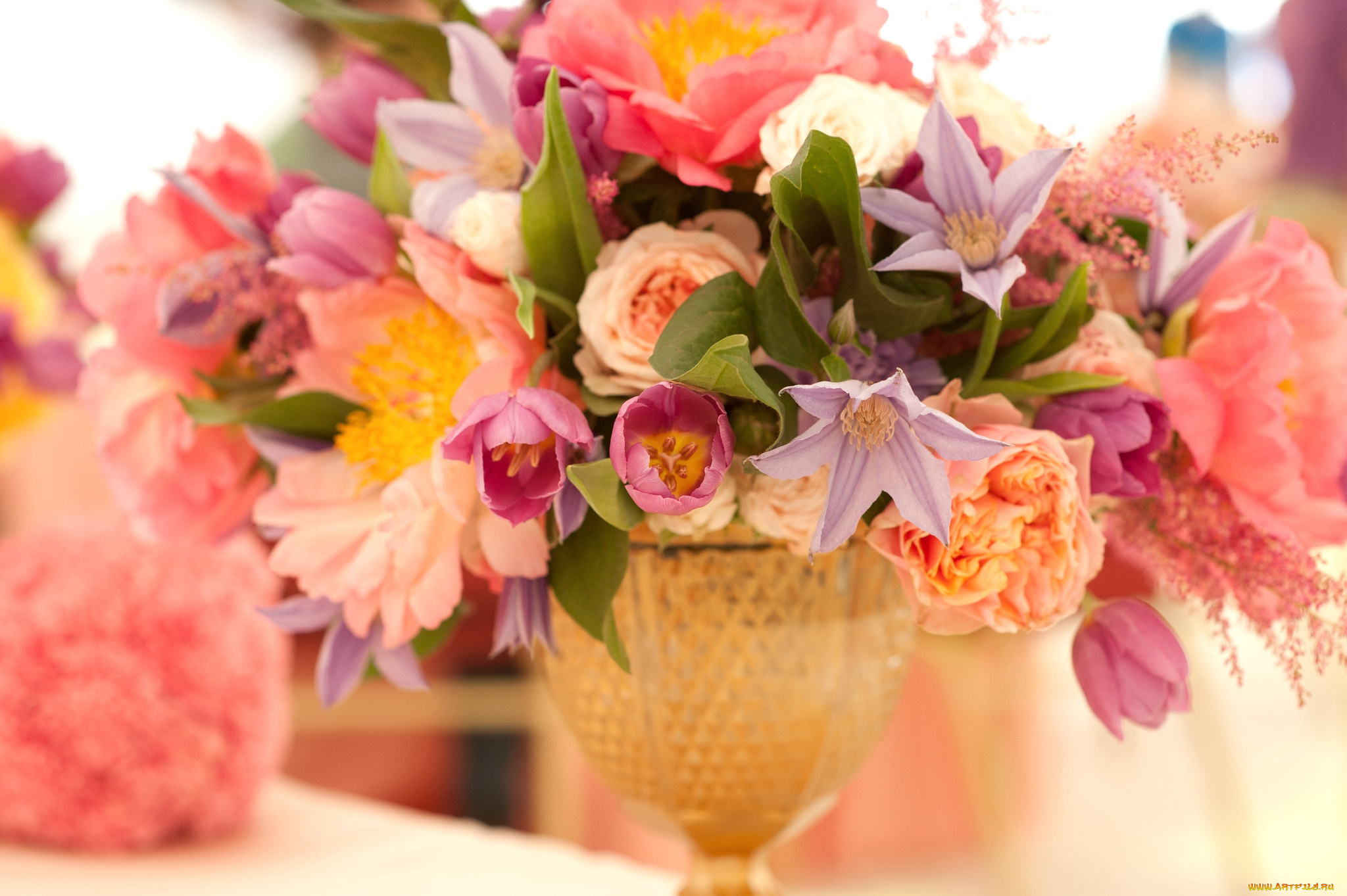 цветы, букеты, , композиции, розы, пионы