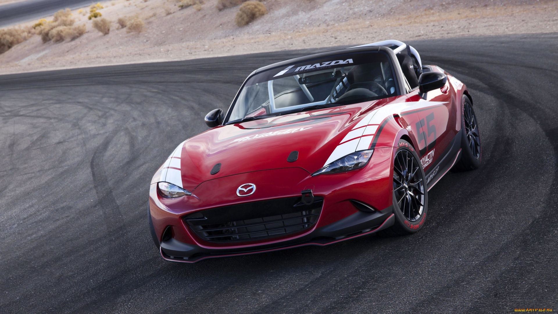 2016, mazda, mx-5, cup, racecar, автомобили, mazda, спорт, красный