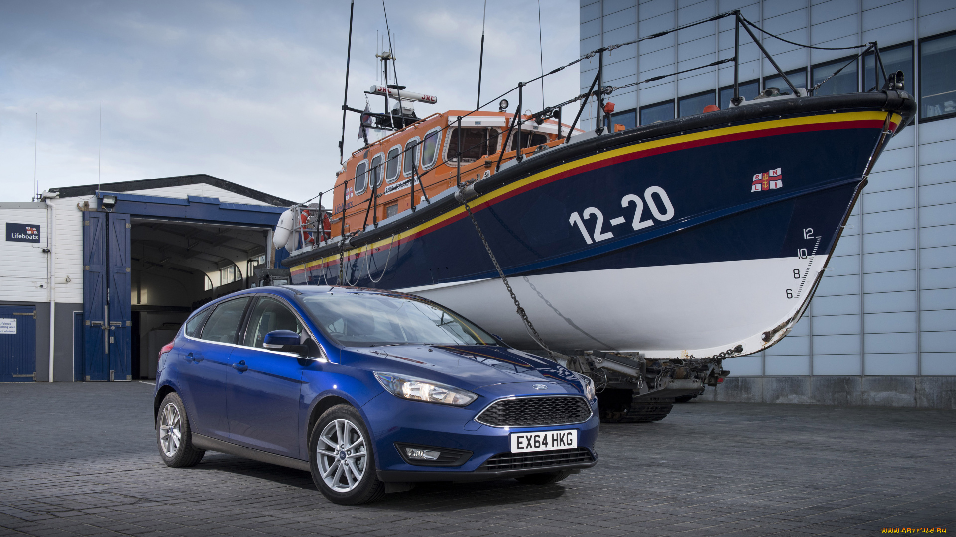 автомобили, ford, focus, синий, 2014г, uk-spec, estate