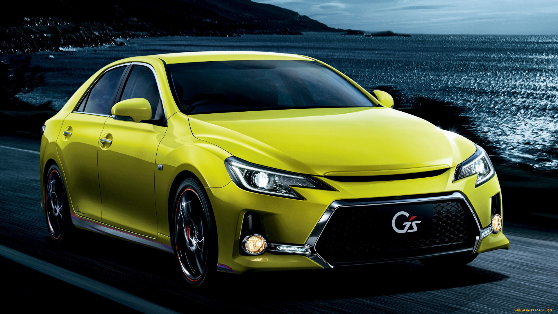автомобили, toyota, желтый, 2014г, grx133, yellow, label, gs, 350s, mark, x