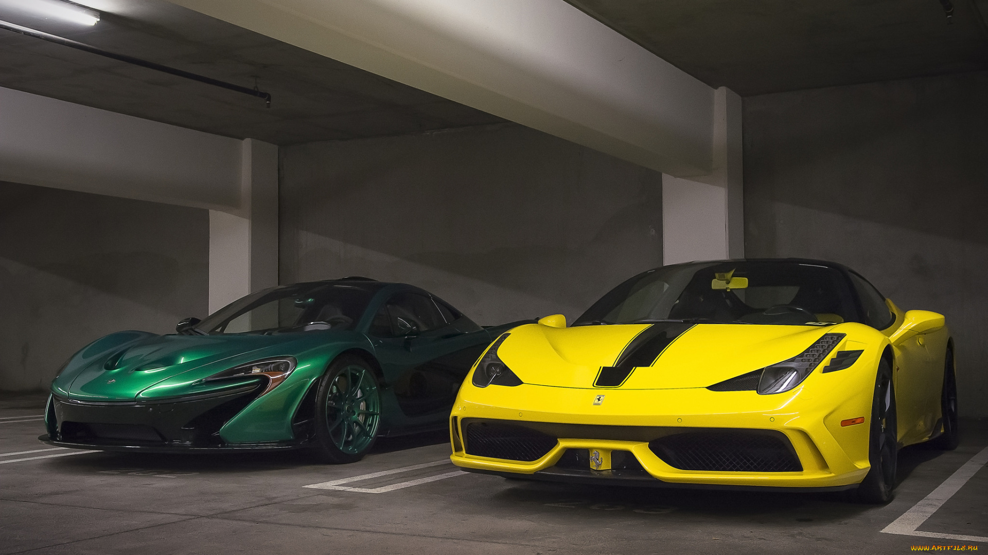 mclaren, p1, and, ferrari, 458, speciale, автомобили, выставки, и, уличные, фото, спорткар