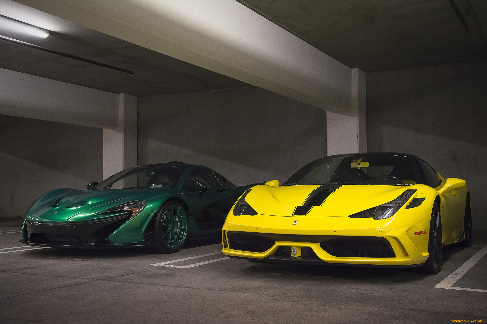 mclaren, p1, and, ferrari, 458, speciale, автомобили, выставки, и, уличные, фото, спорткар