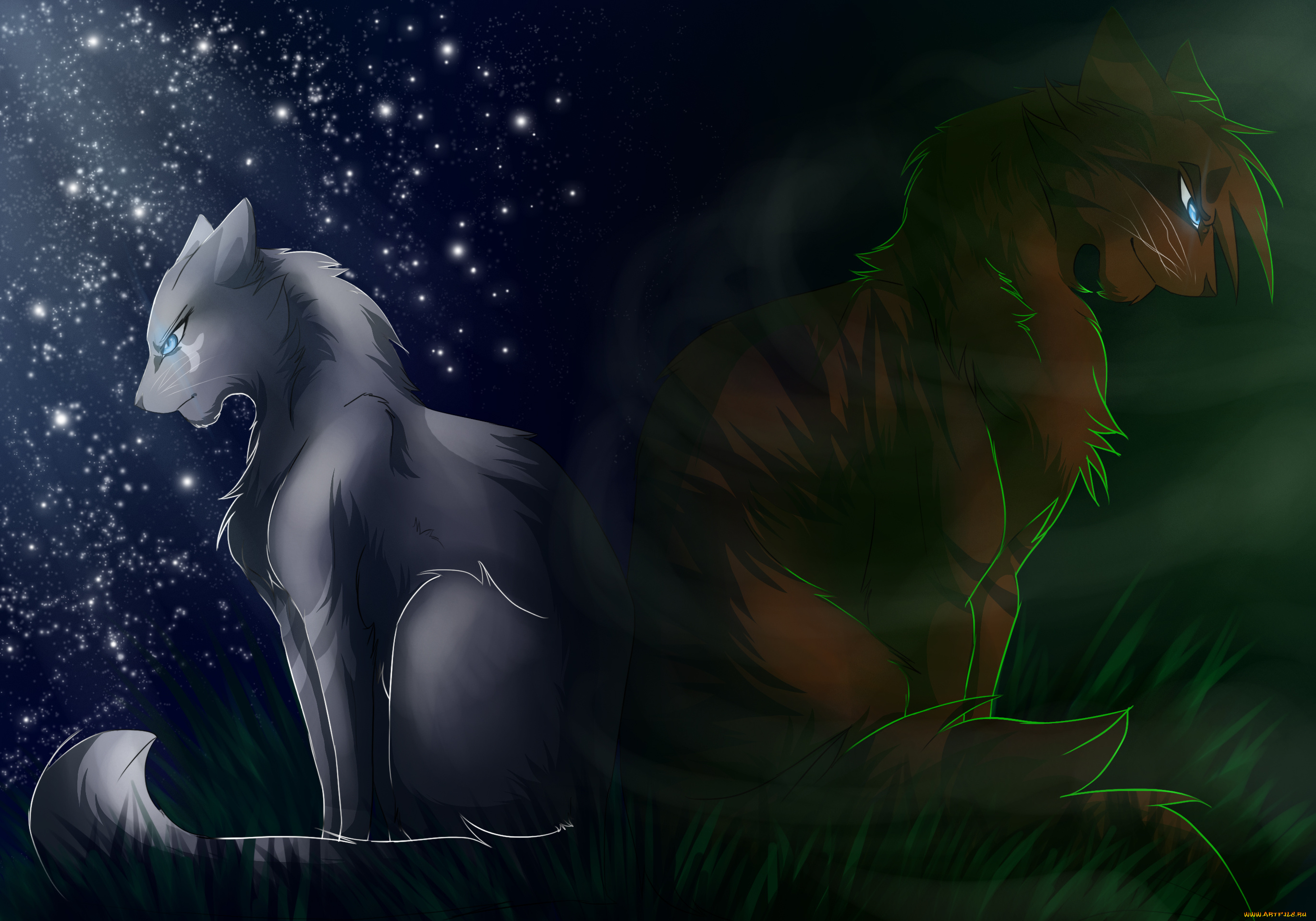 рисованное, животные, , собаки, фон, собаки