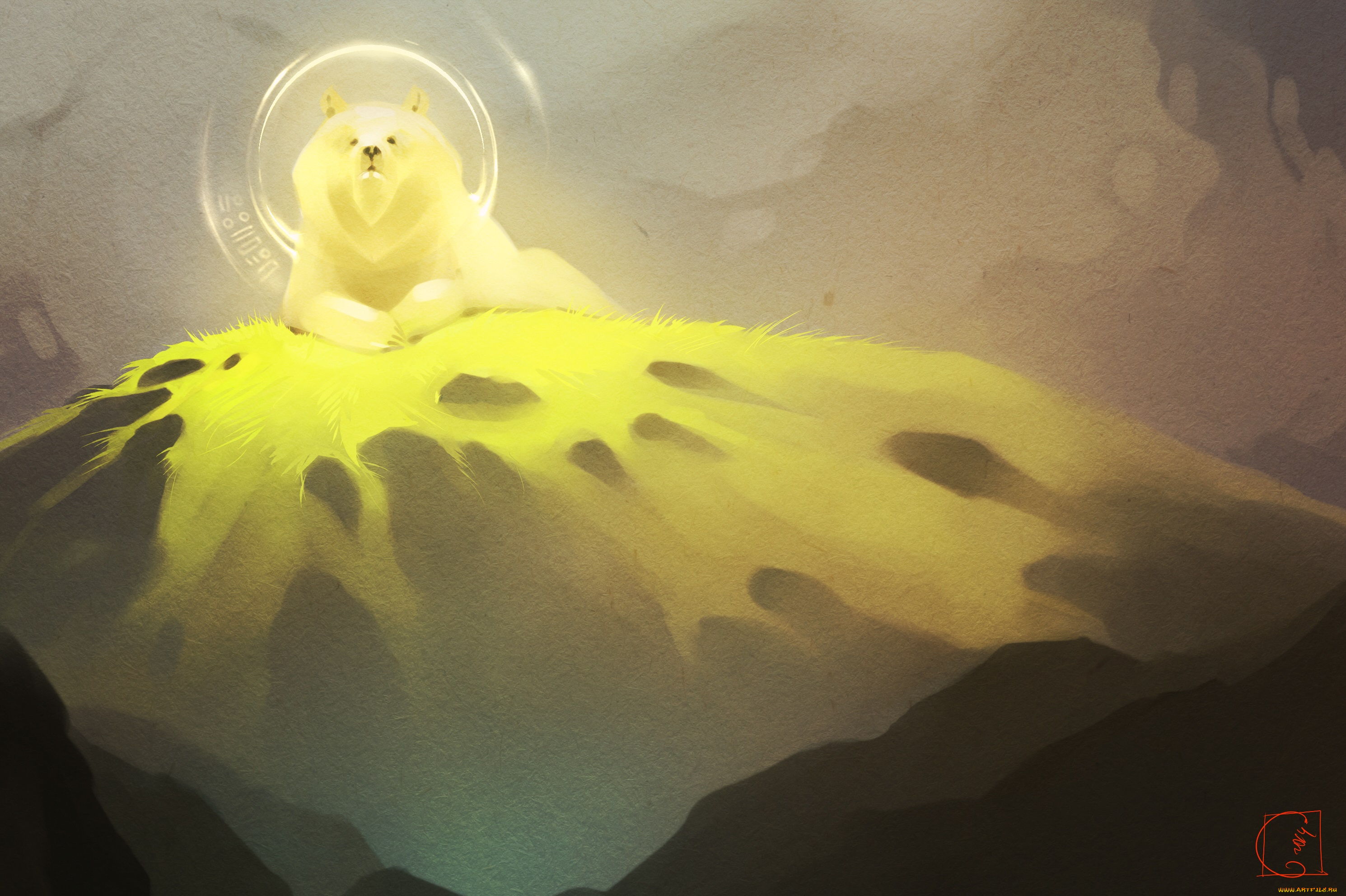 рисованное, животные, , медведи, медведь