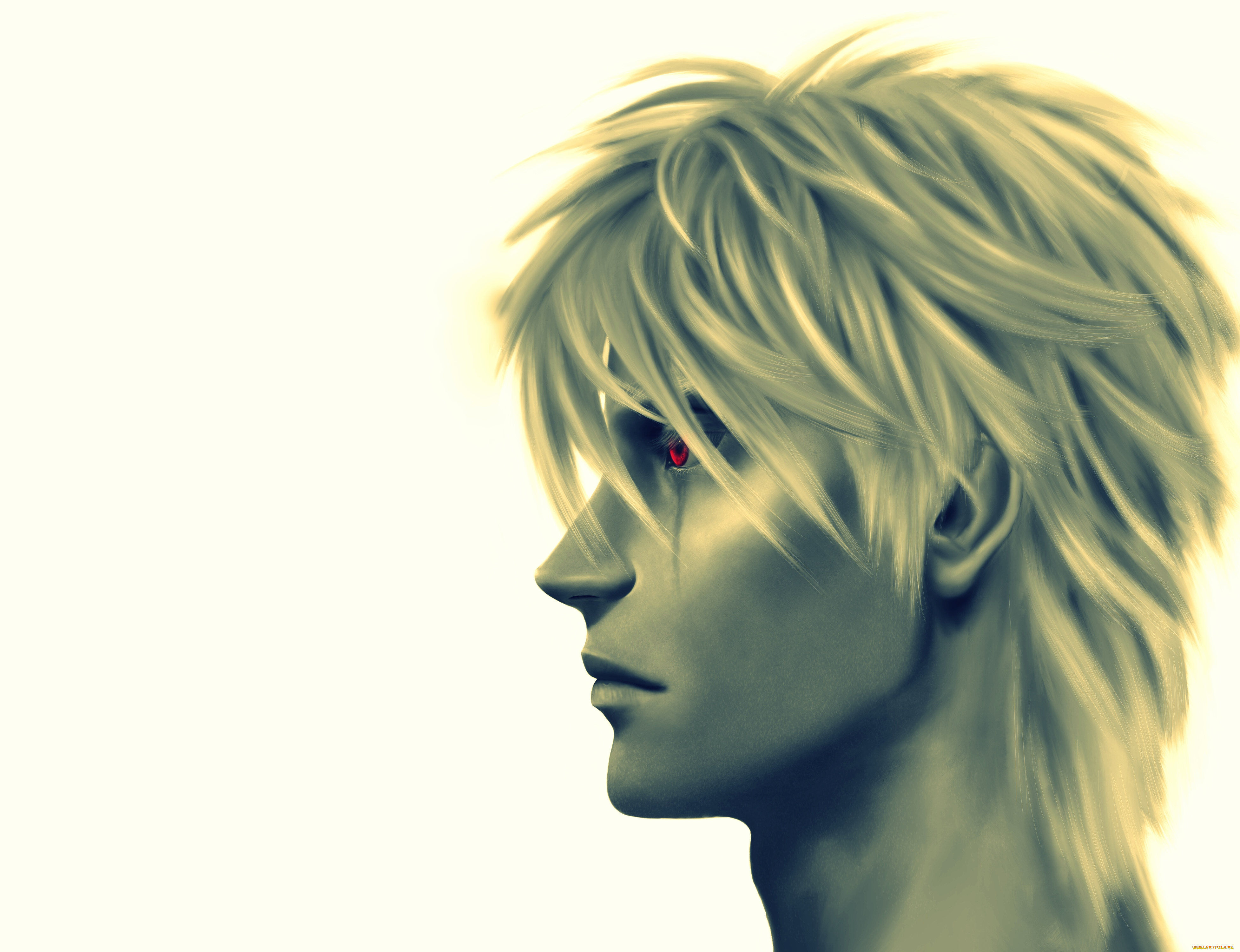 фэнтези, люди, какаши, профиль, парень, лицо