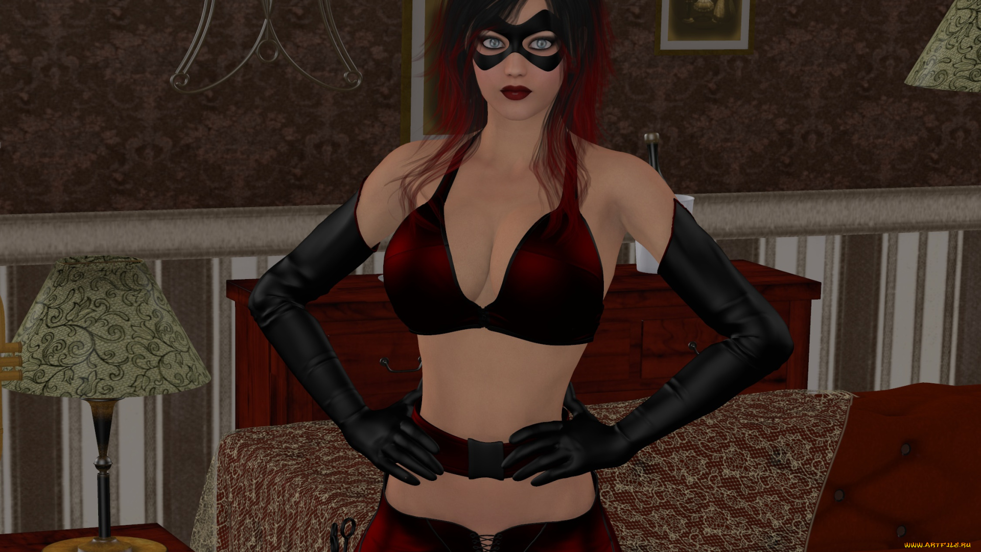 3д, графика, люди, , people, маска, фон, взгляд, девушка