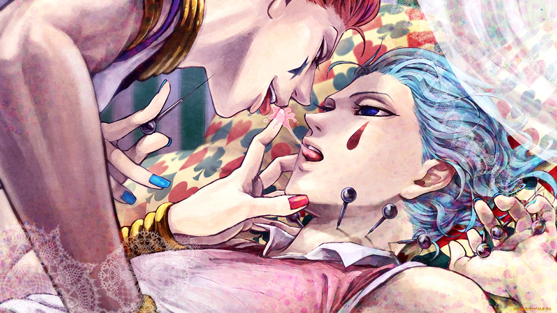 аниме, hunter, x, hunter, арт, парни, хисока